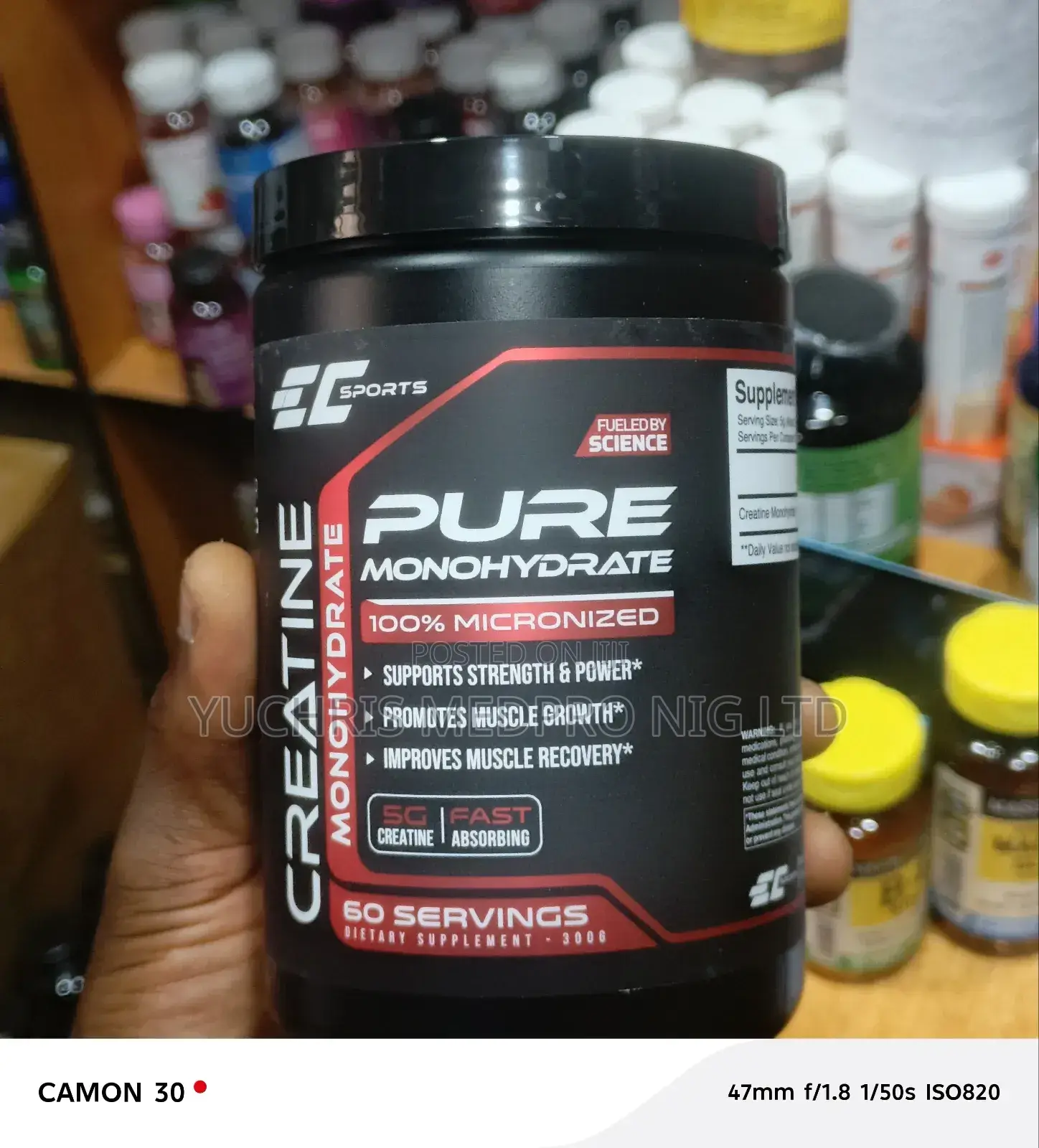 Ec Sports Pure Creatine Monohydrate