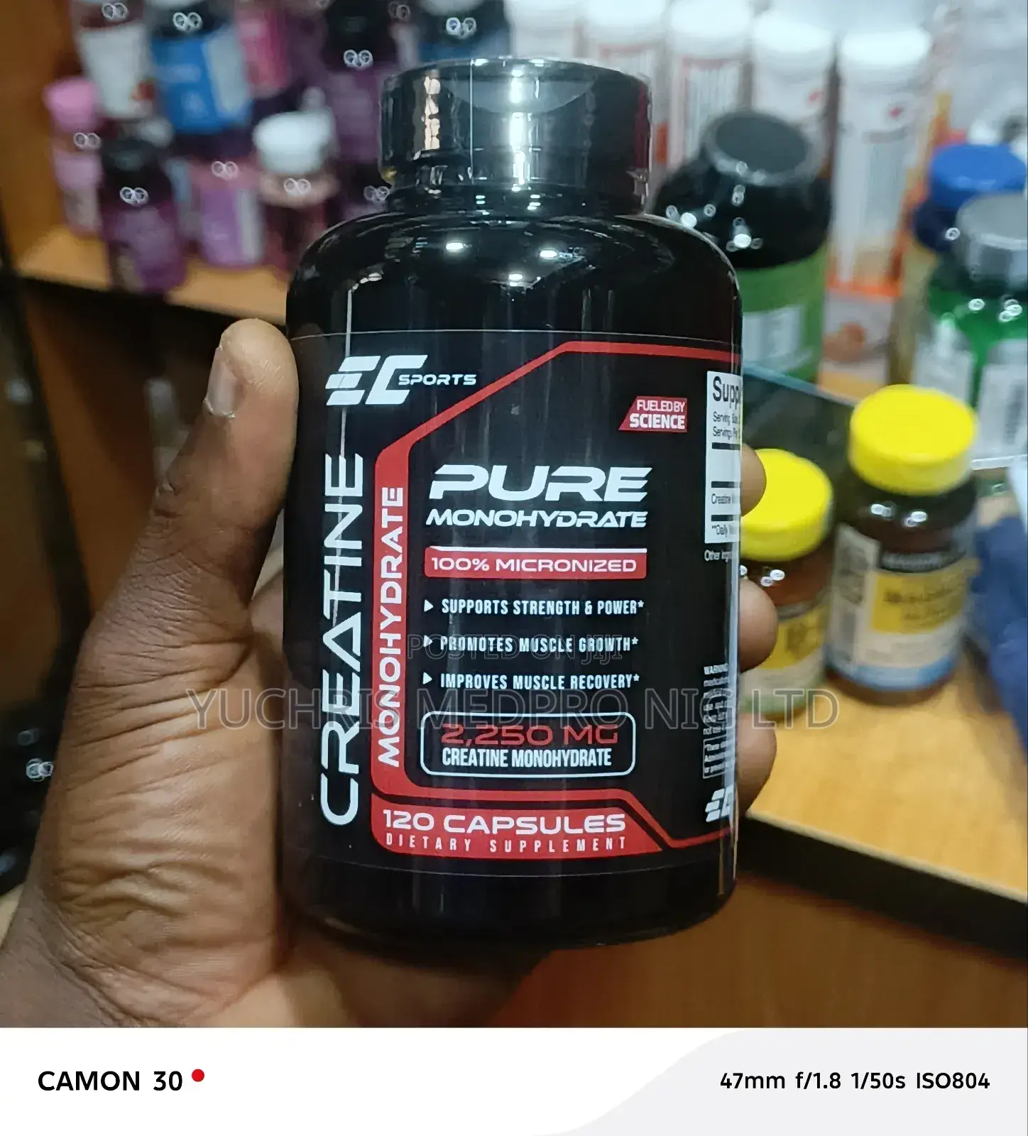 Ec Sports Pure Creatine Monohydrate Capsule