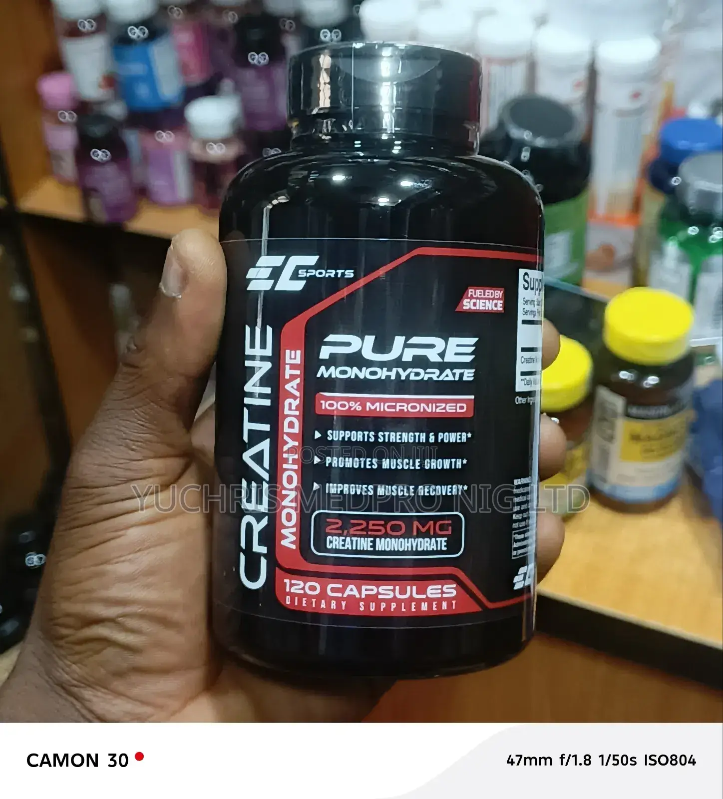 Ec Sports Pure Creatine Monohydrate Capsule