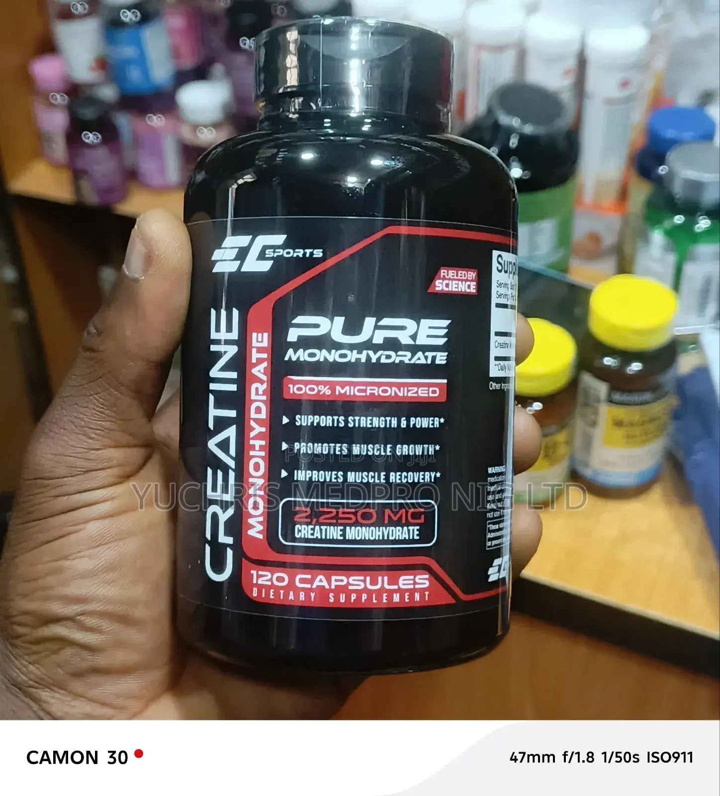 Ec Sports Pure Creatine Monohydrate Capsule