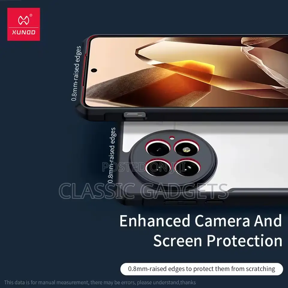 Xundd Transparent Bumper Case for One Plus 13