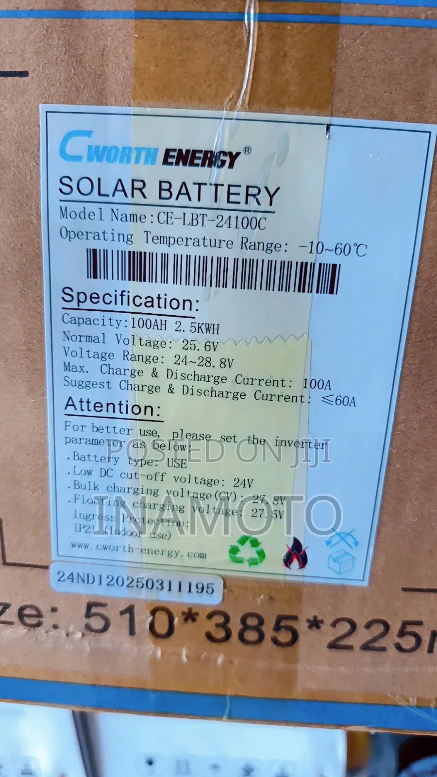 2.5kwh Lithium Battery