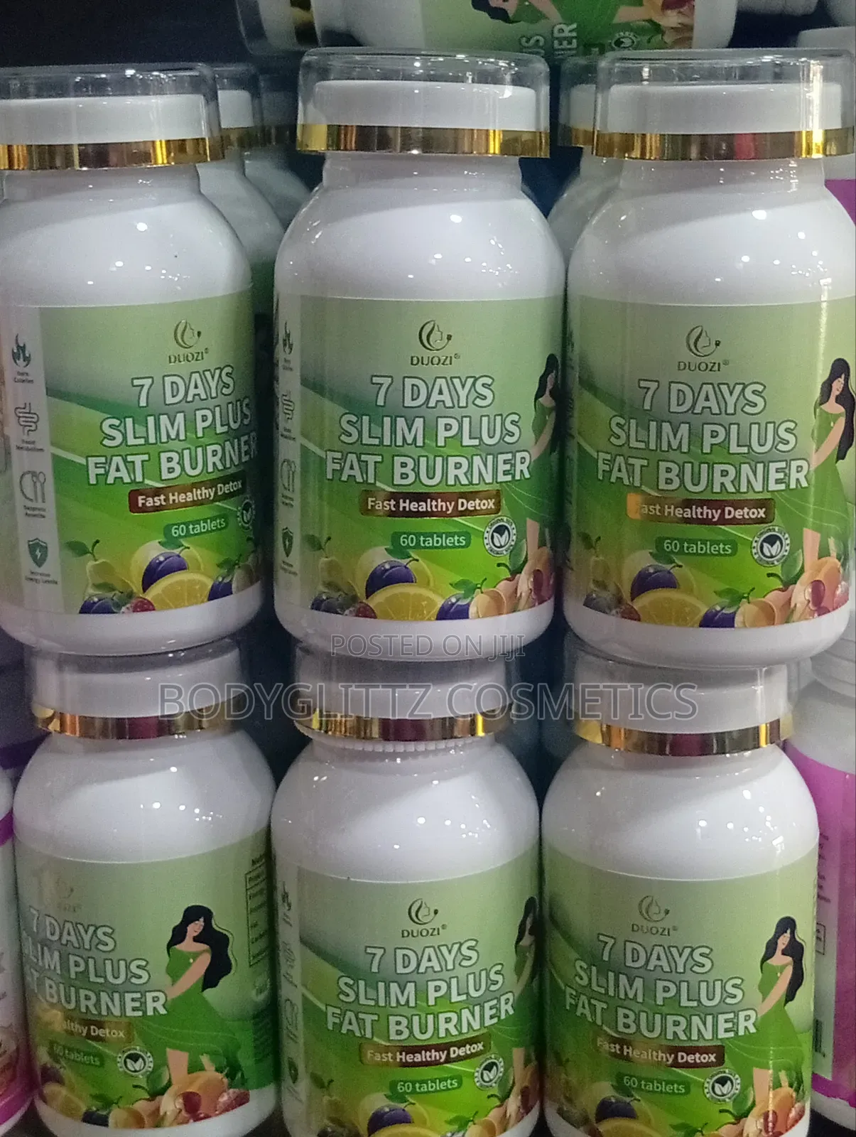 Douzi 7 Days Slim Plus Fat Burner: Fast Healthy Detox Capsules