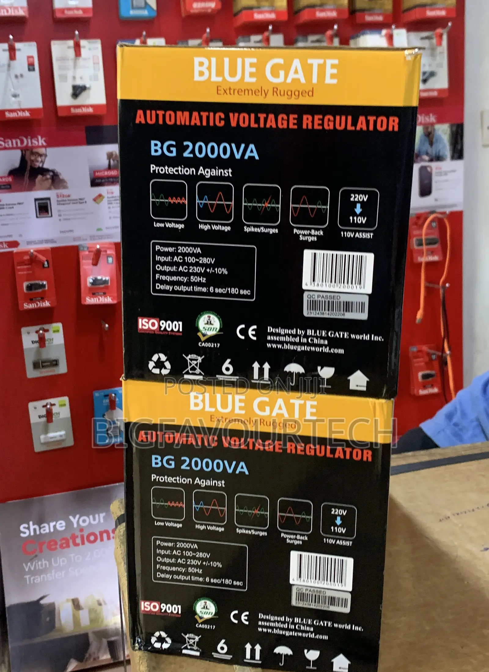 Blue Gate 2kva Stabilizer Servo-Avr