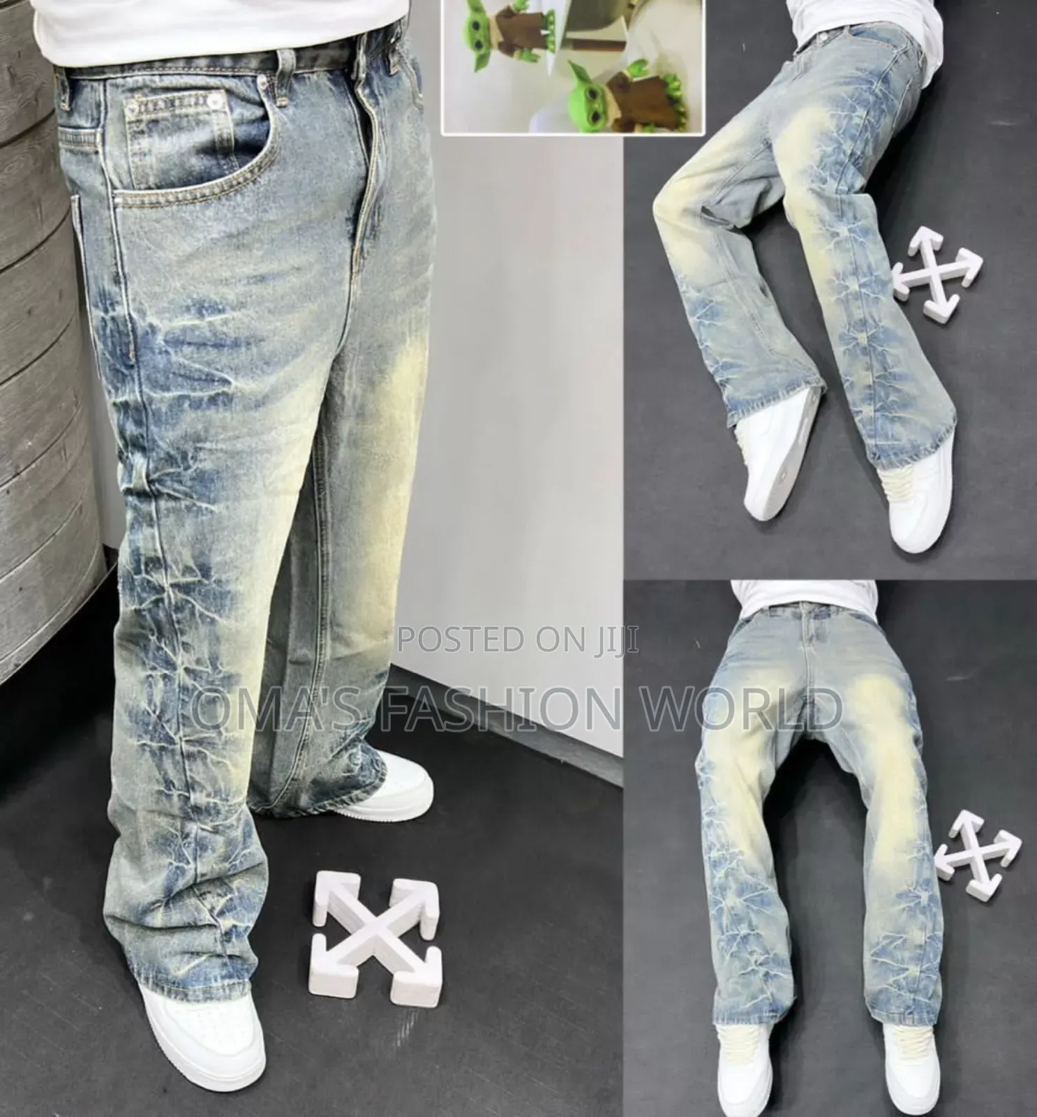*_Icon Luxury Baggy Jeans  Too Hardd  Not for Kids