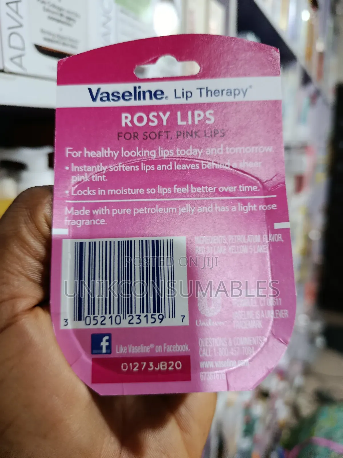 Vaseline Lip Therapy Balm Rosy Lips 7g