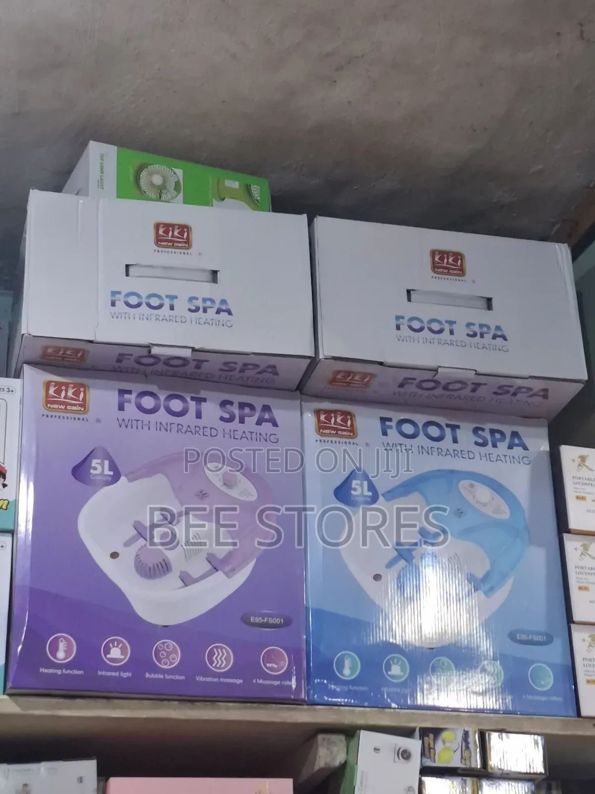 Foot Spa With Infrared Heating Pedicure Kit Massage Detox Bowl Machine