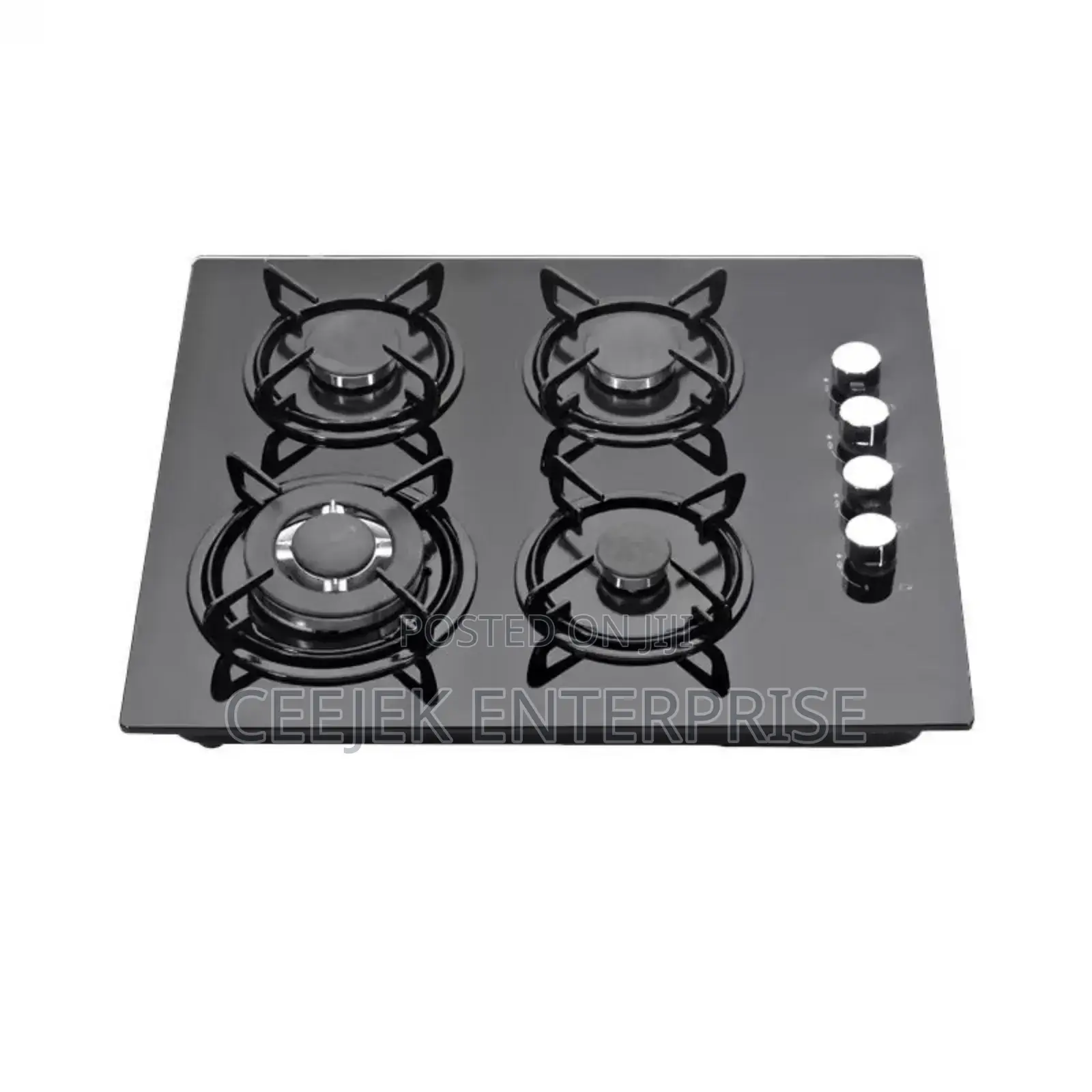 Morden Black 4 Burner Gas Cooker