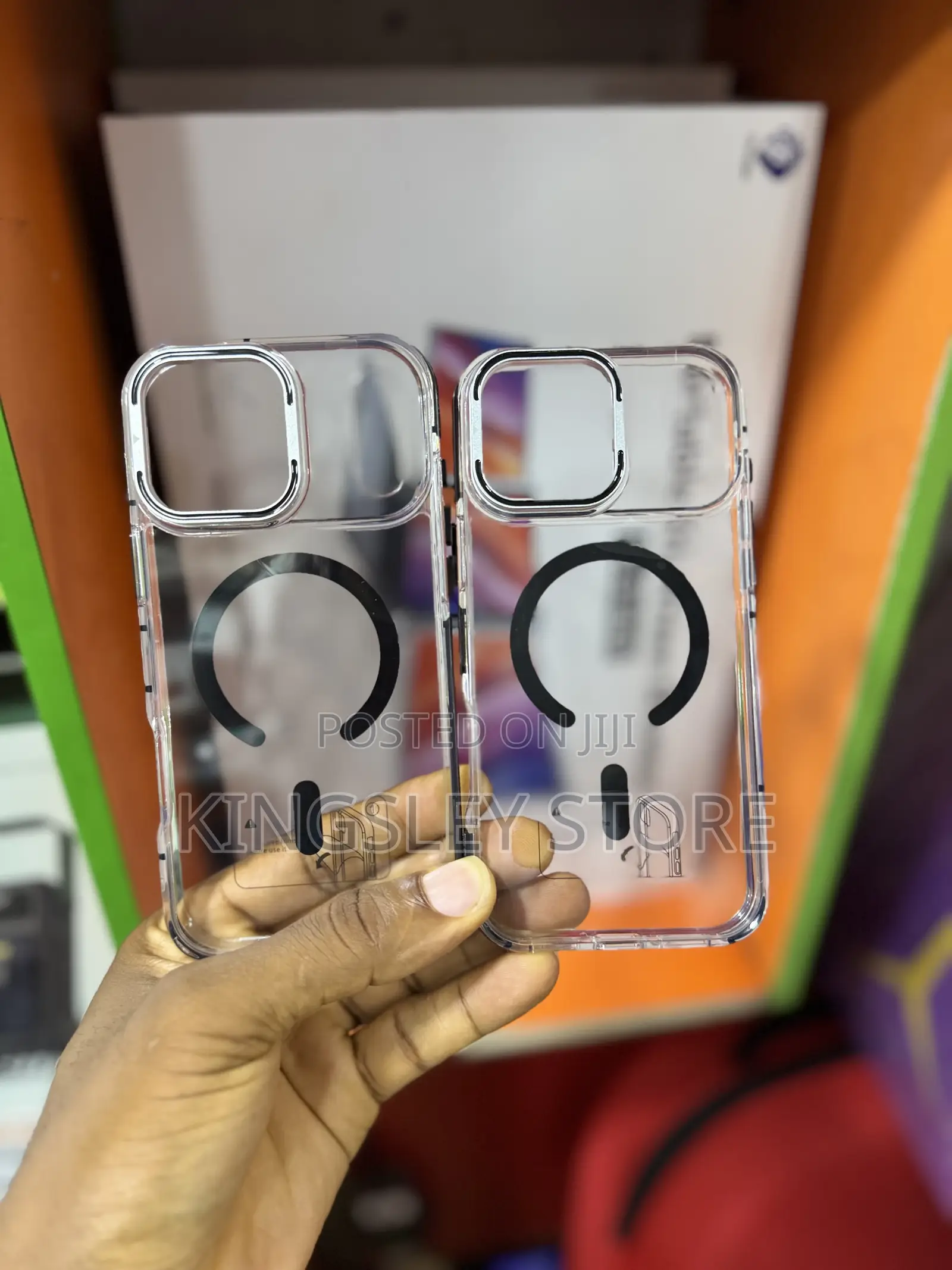 Transparent Shockproof Magsafe Case for iPhone 17 Pro Max With Stand
