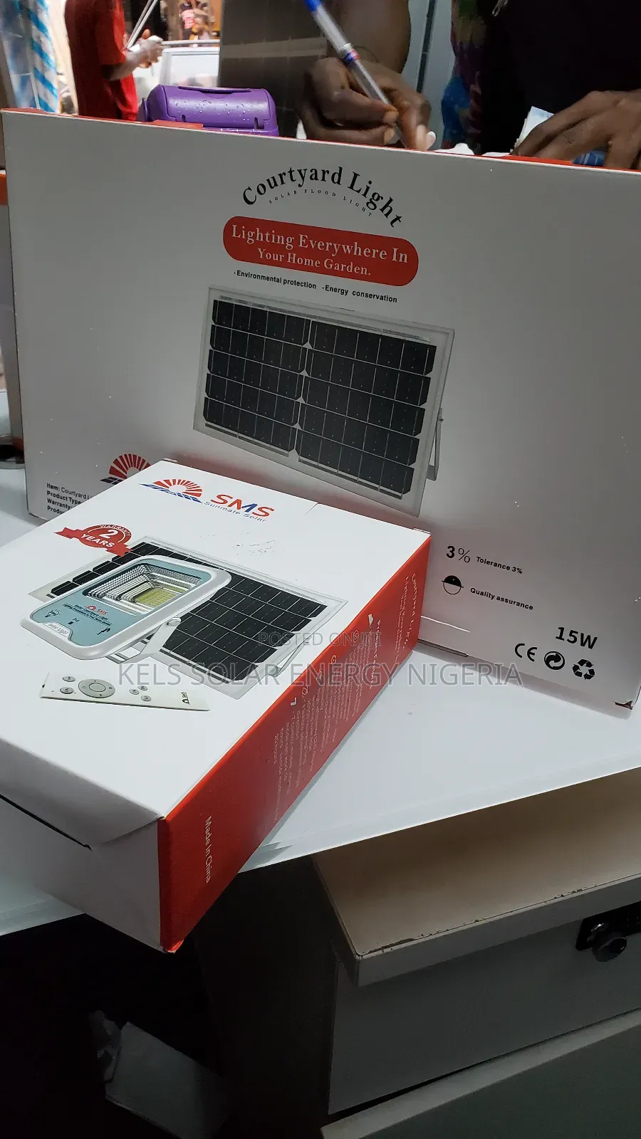 SMS 100watts Solar Street Light With 15watts Solar Panel