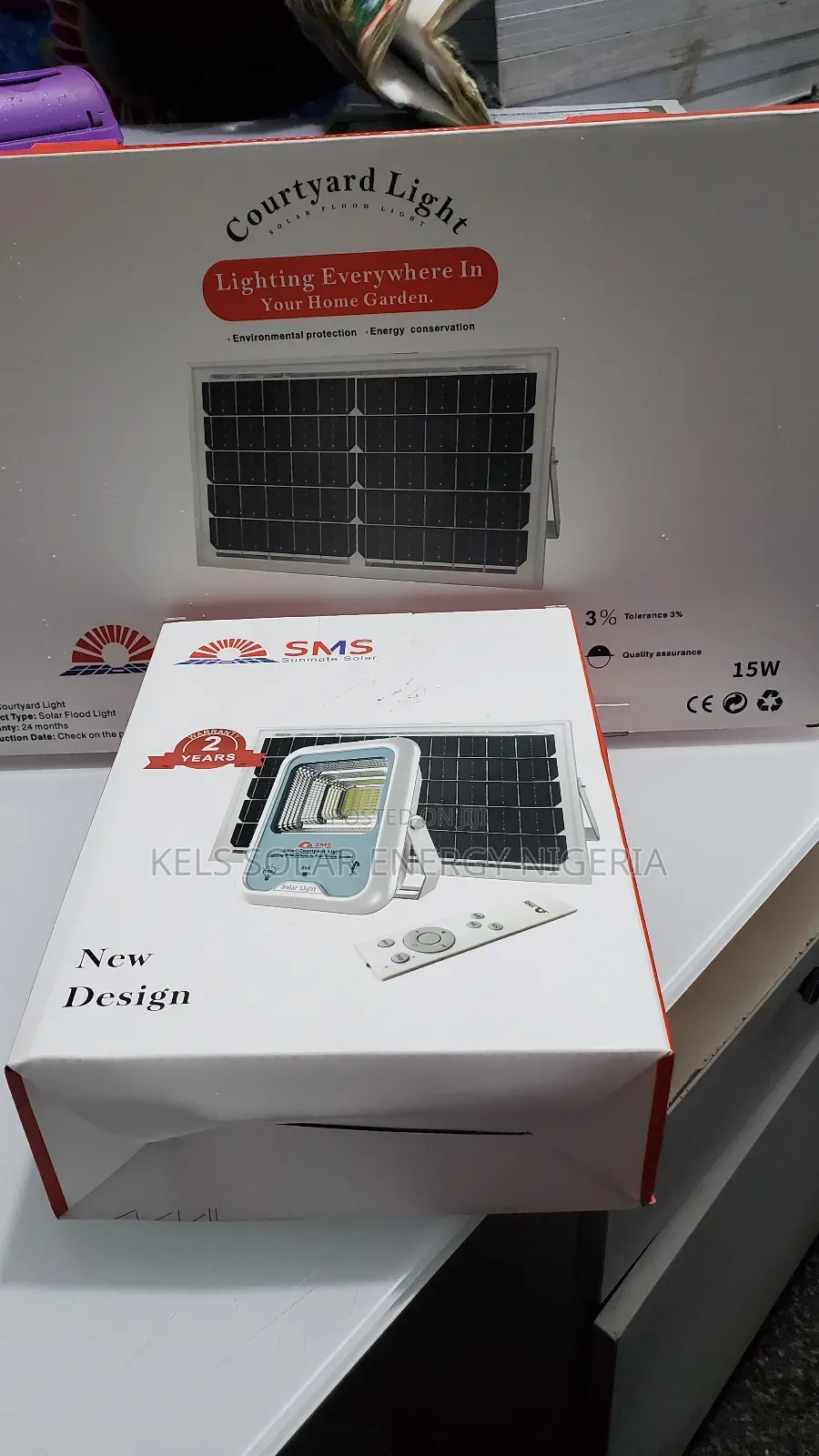 SMS 100watts Solar Street Light With 15watts Solar Panel