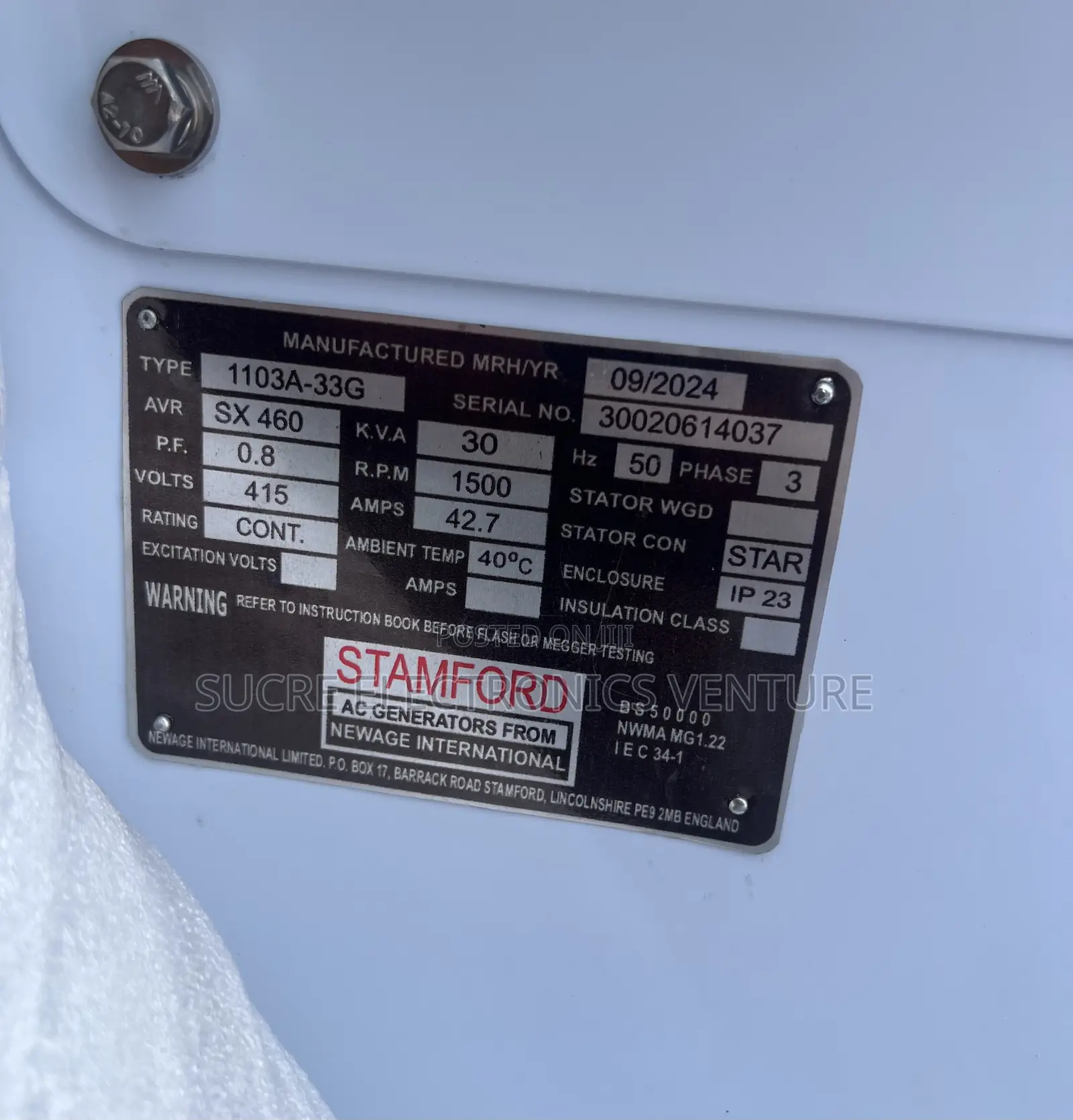 Perkins 30kva Diesel Generator -Super Silent With Low Diesel Consuming