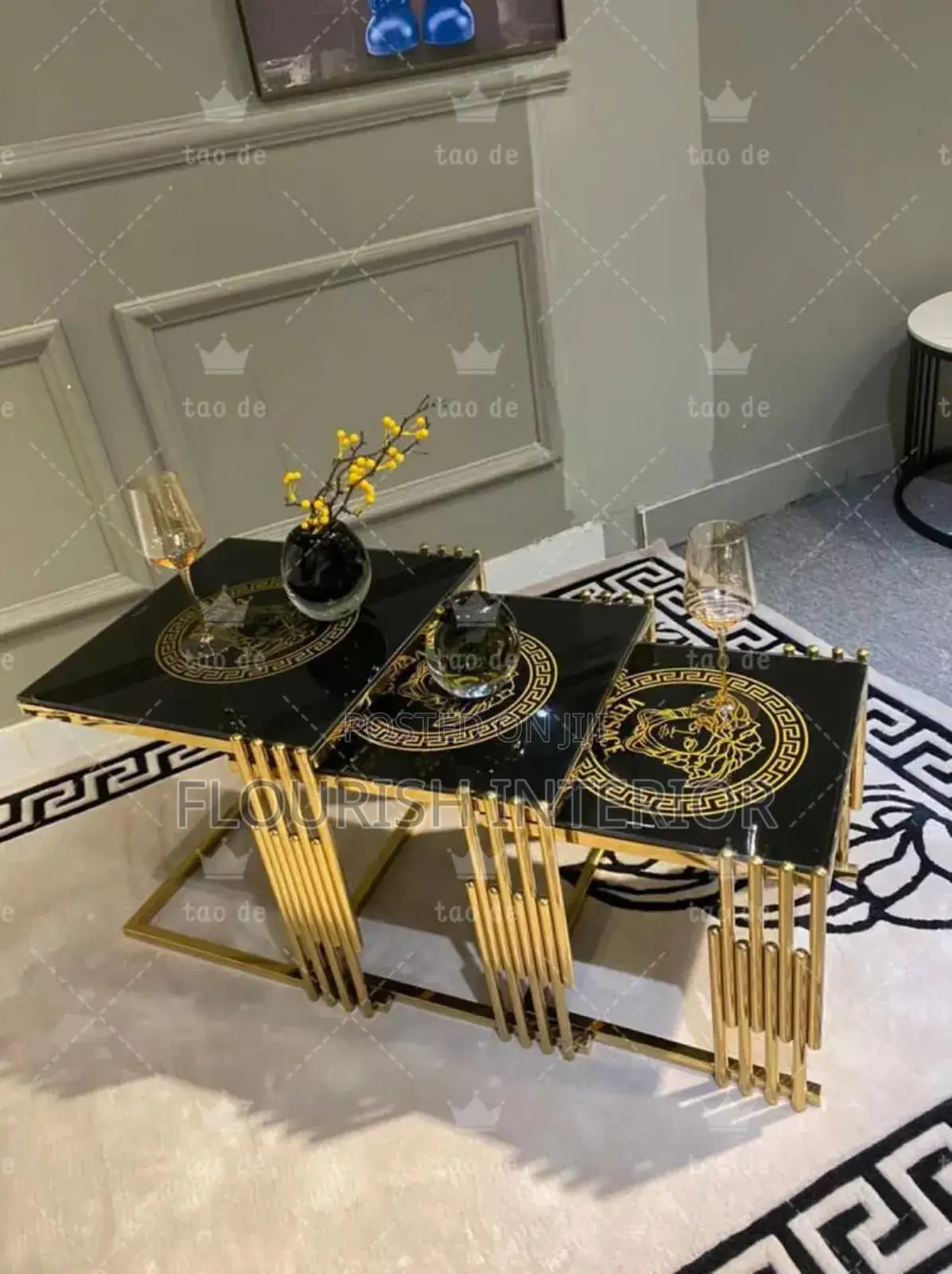 Quality Imported Unique Marble 3in1side Stool