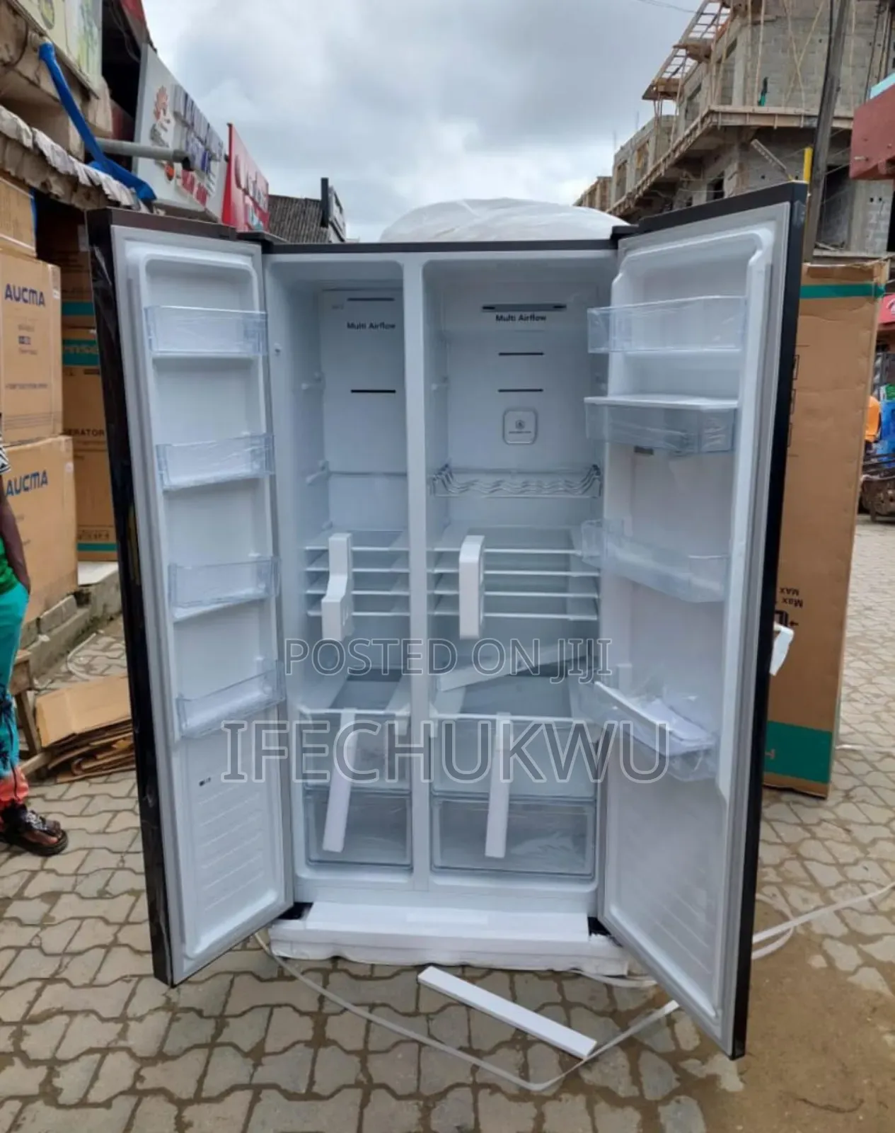 Original Hisense Side by Side Inverter Fridge and Freezer 2 Doors