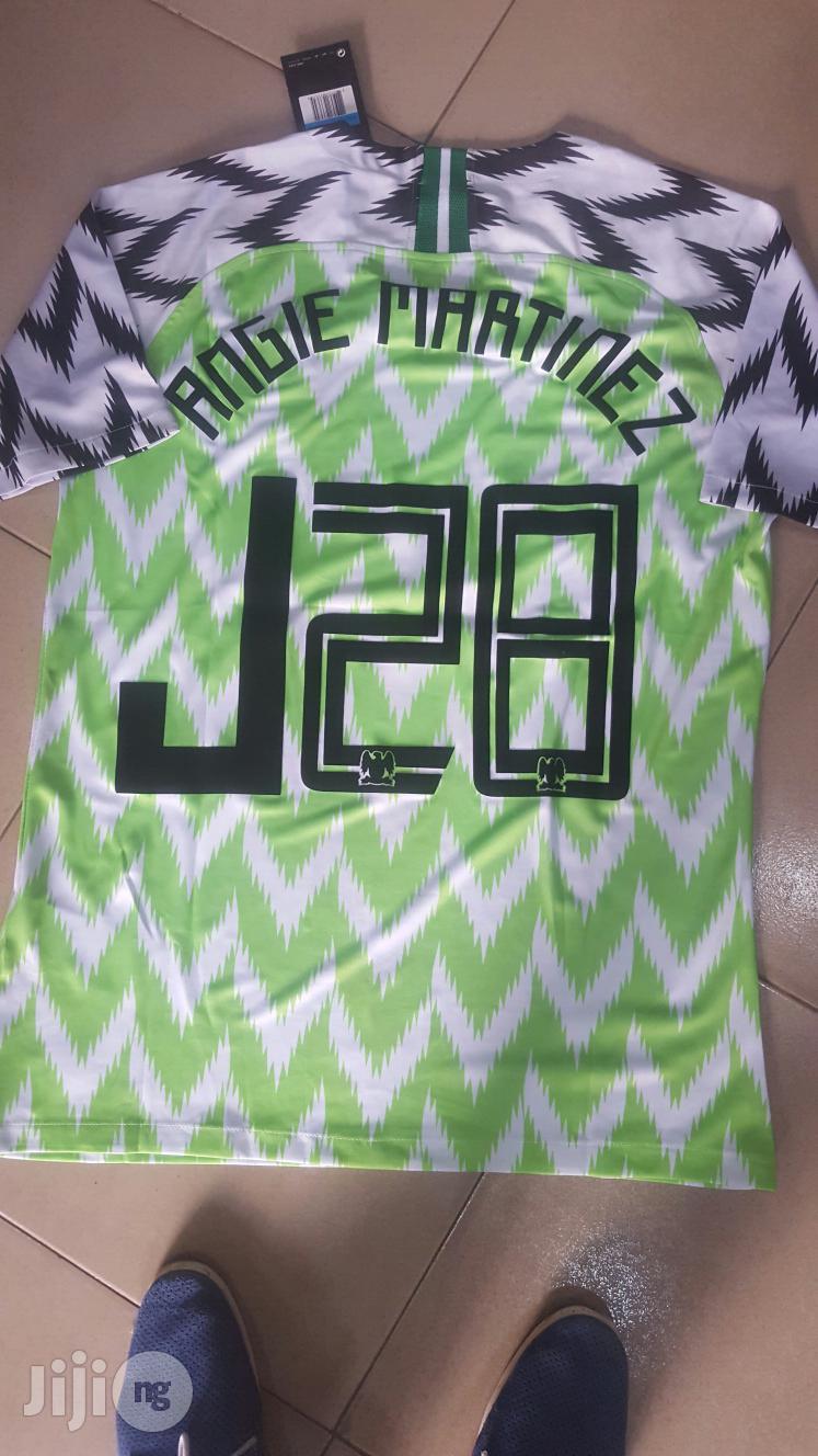 Nigeria Jersey With Flock Printing