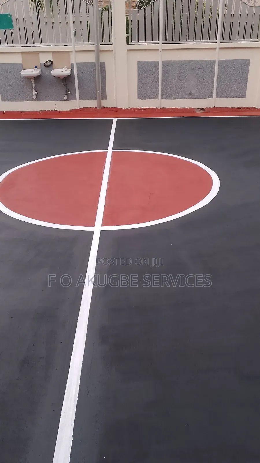 Professional Basketball Court Painting