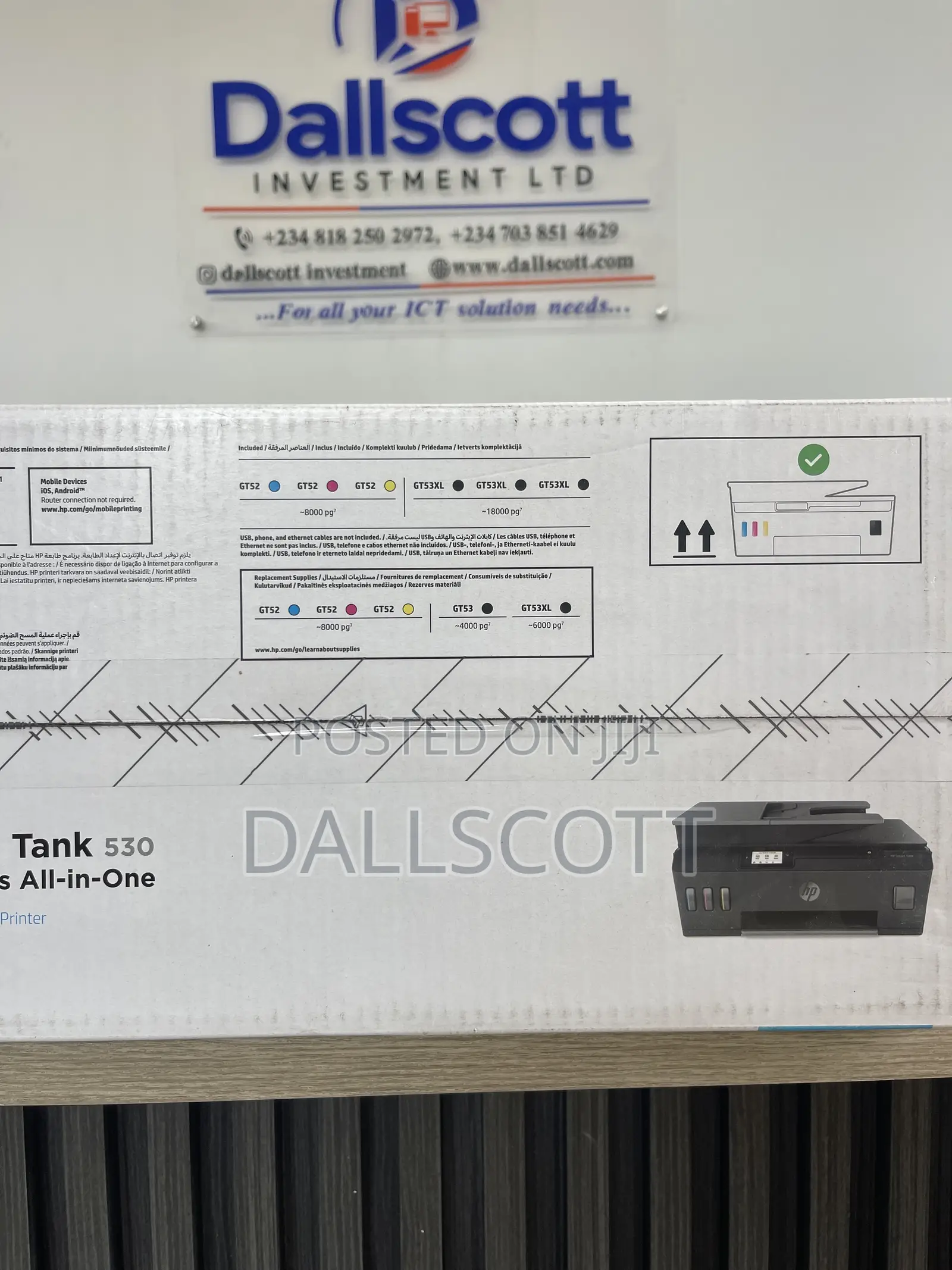 Hp Smart Tank 530 Wireless All-in-One Printer