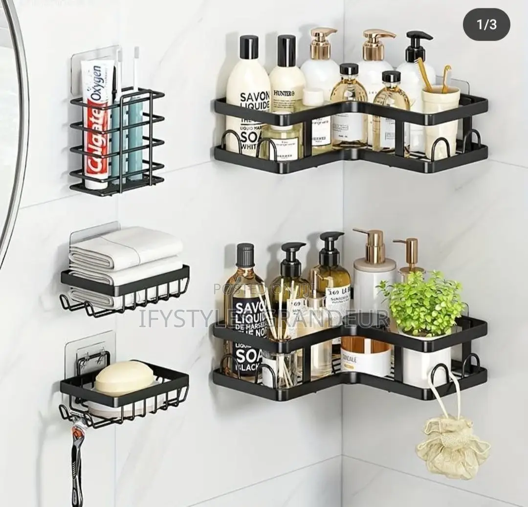 5pcs Set Antitrust Corner Shelf