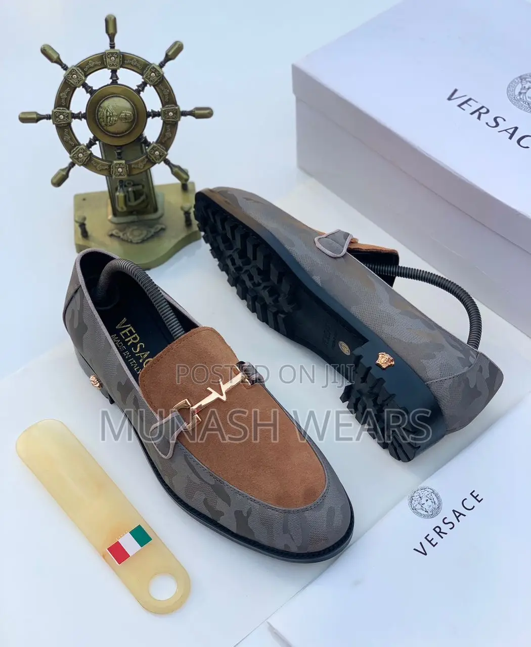 Versace Classic Shoes 40-46 Multi Color Brown