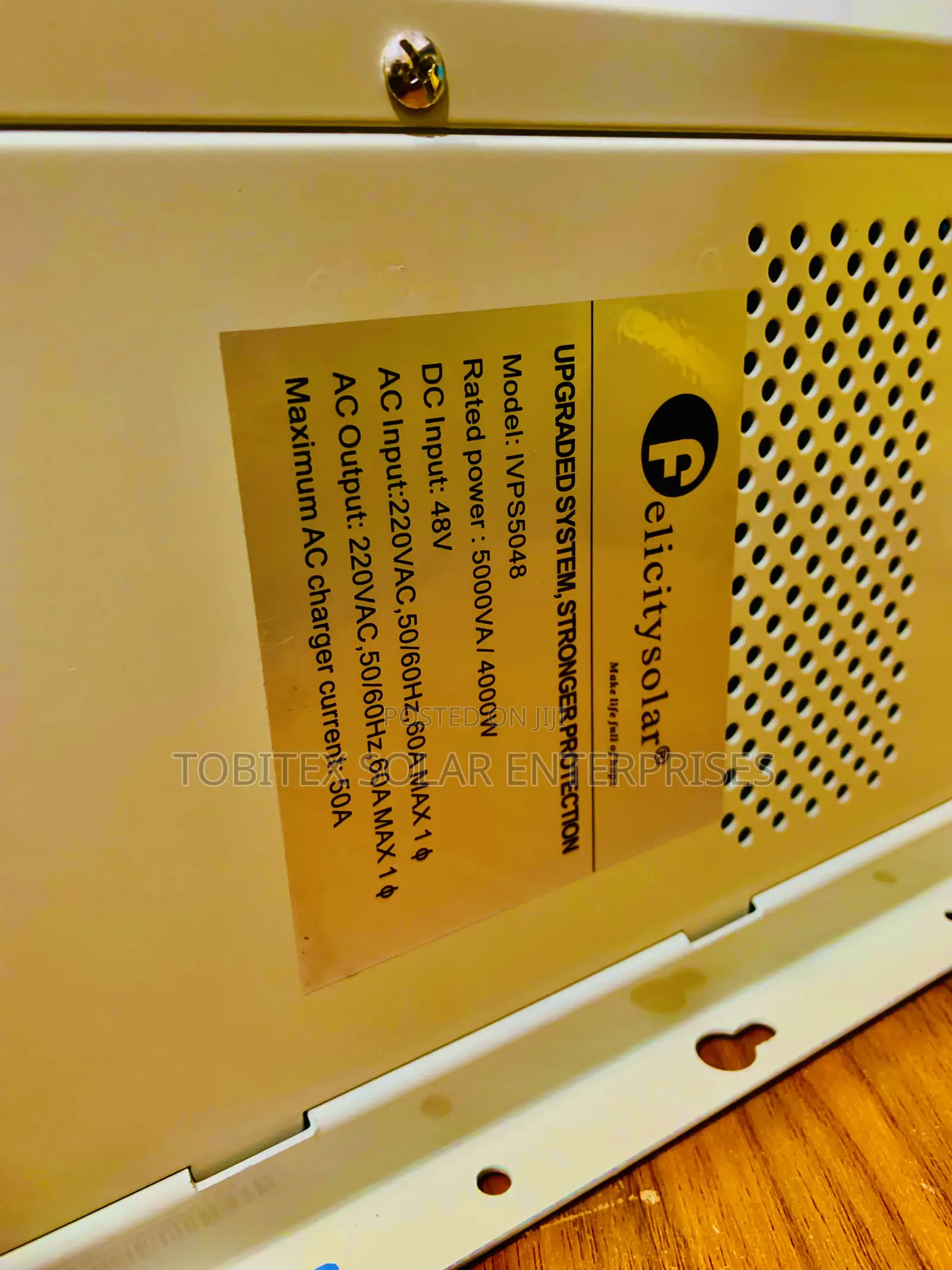 5kva Felicity Solar Inverter Upgraded System