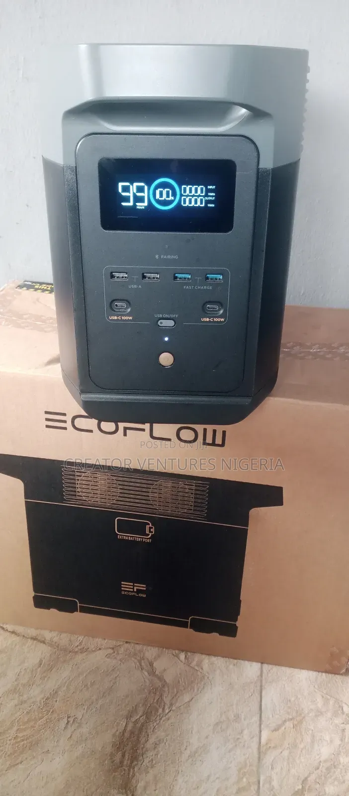 Ecoflow Smart Solar Generator,Delta 2 1800w,Lithium Battery,Free Panel