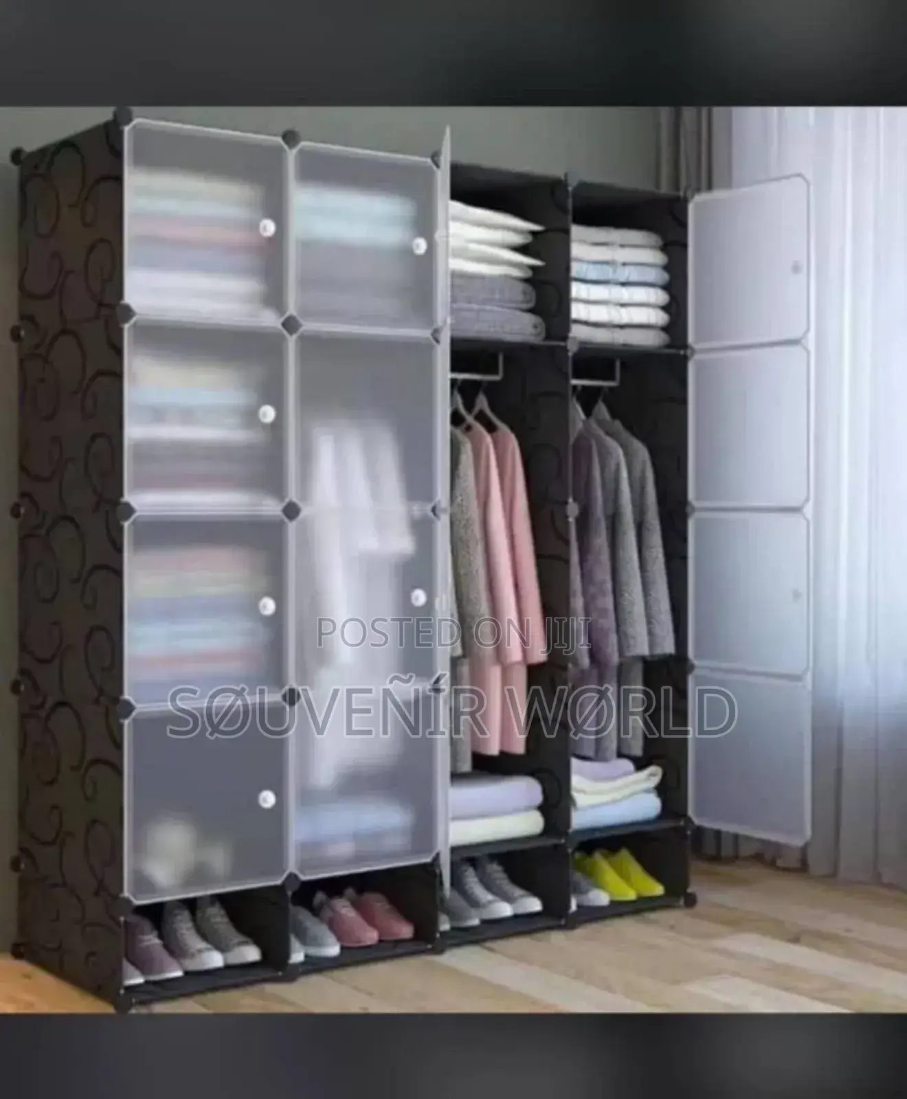 4 Partition Quality Plastic Wardrobe