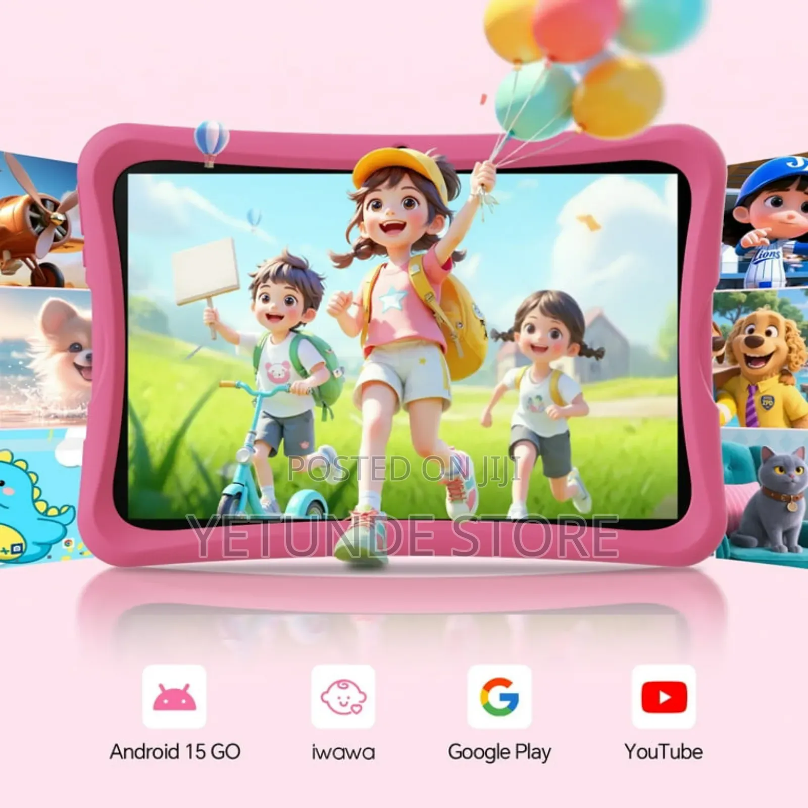 10.1" Android 15 Kids Tablet, 6gb+32gb Dual Camera Tablet For Kids