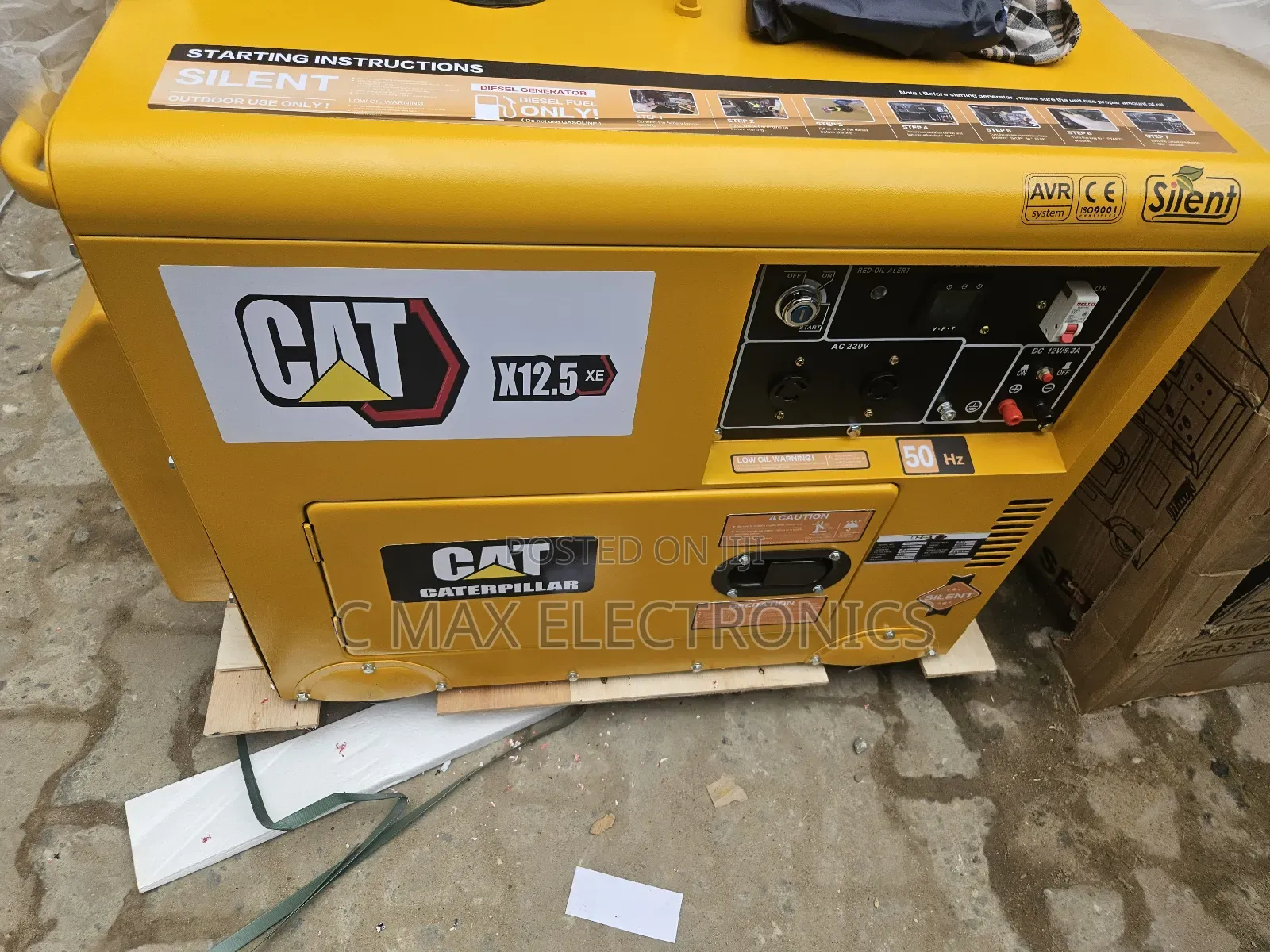 Cat 12kva Diesel Soundproof Generator 100%Copper Wire