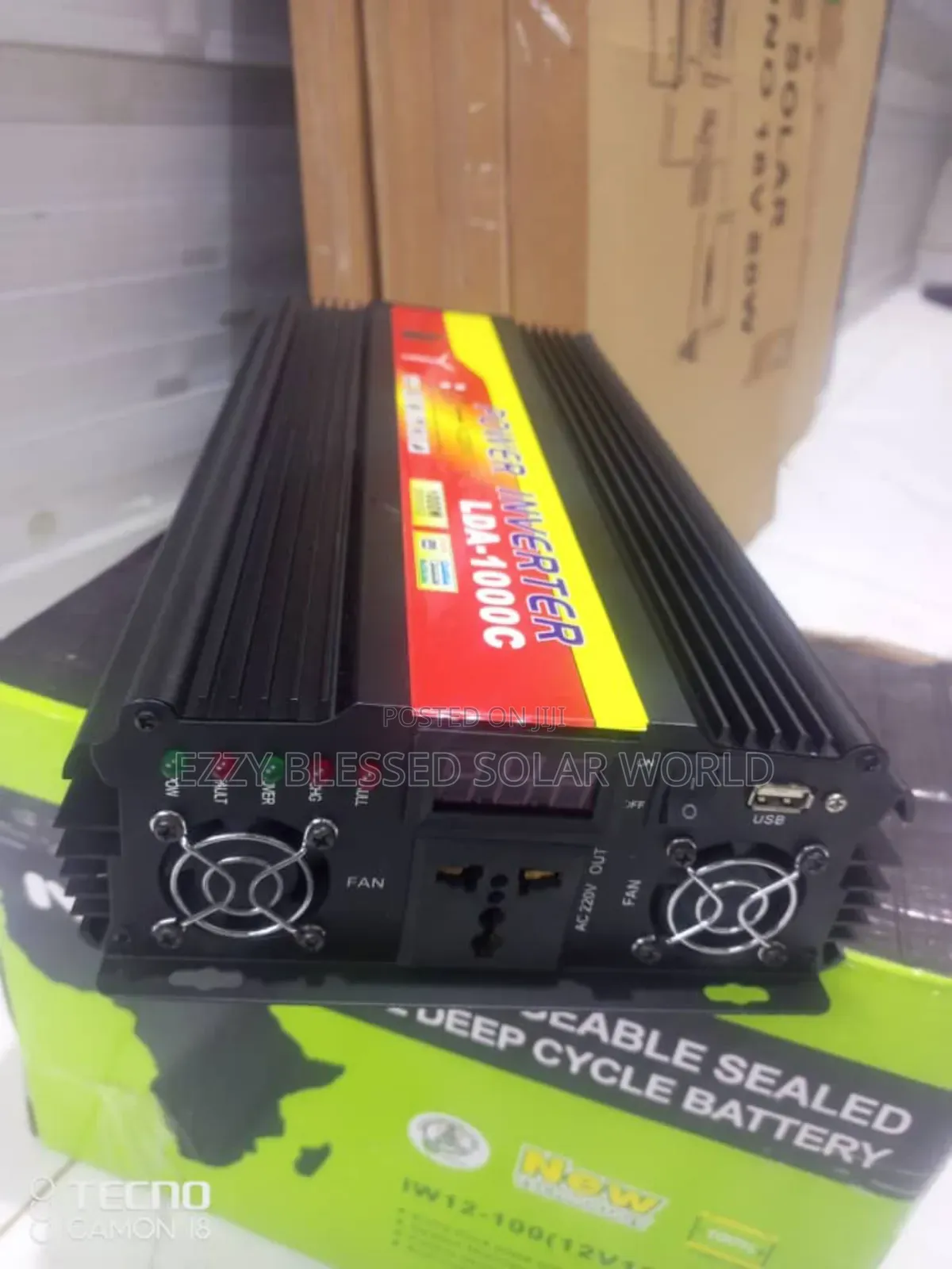 Inverter, 1000w With Charger 12v