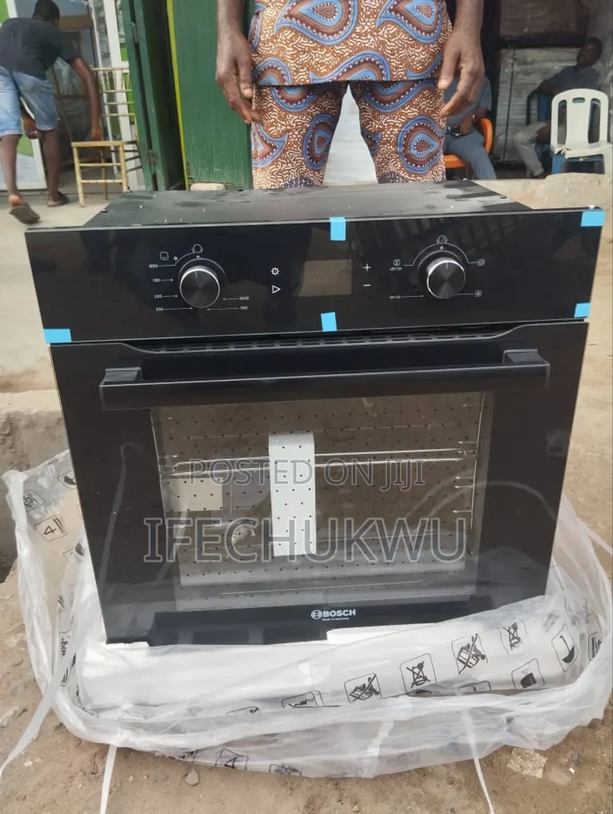 Original Bosch 60x60cm Inbuilt Digital Gas Electric Oven With Grill