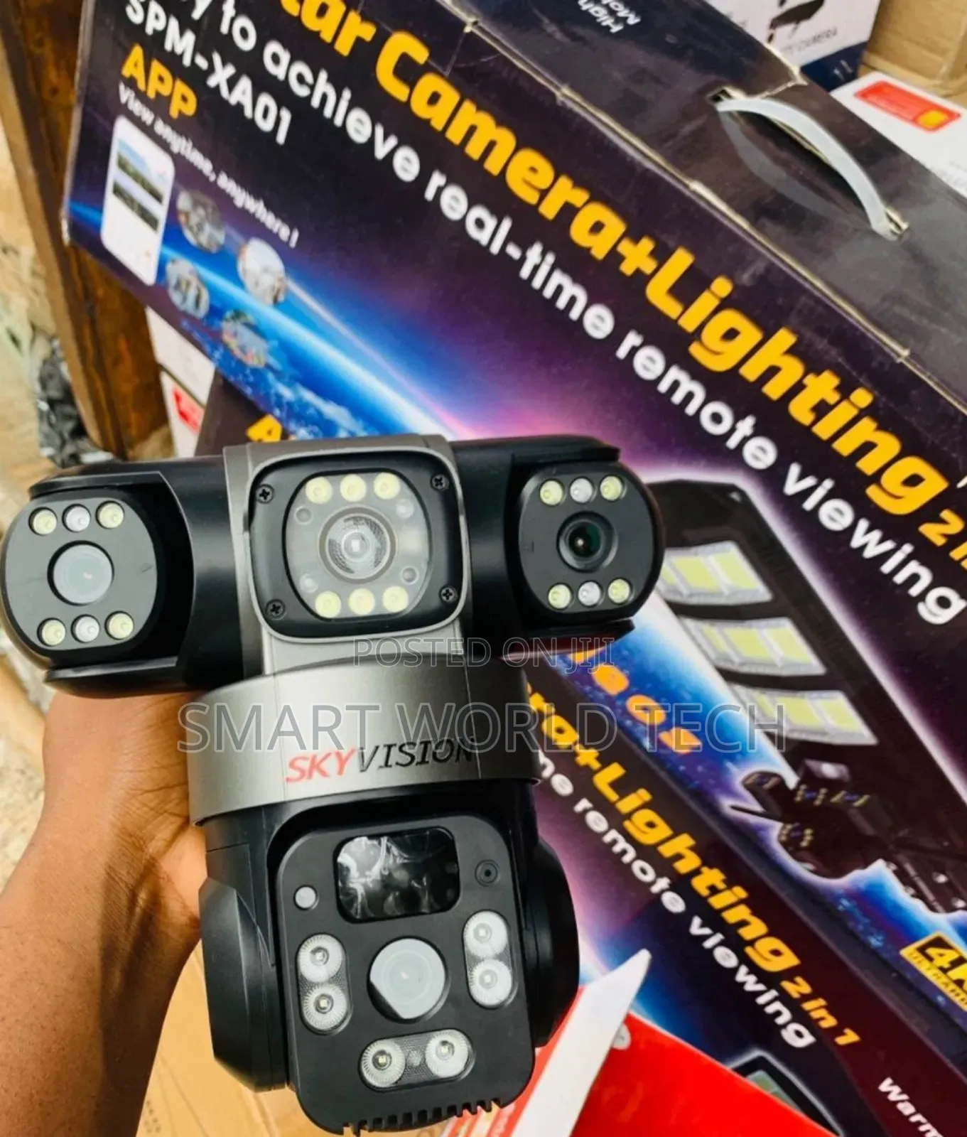 Triple Lens PTZ Outdoor/Indoor Solar Camera 4g