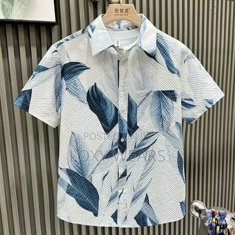 Trending High Quality Men Seersucker Shirts