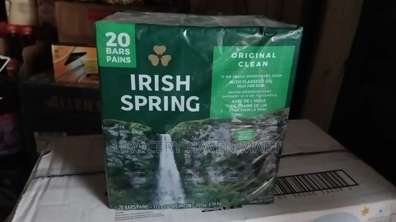 Irish Spring Original Clean Bar Soap ( Pack Of 20) - 2.26kg