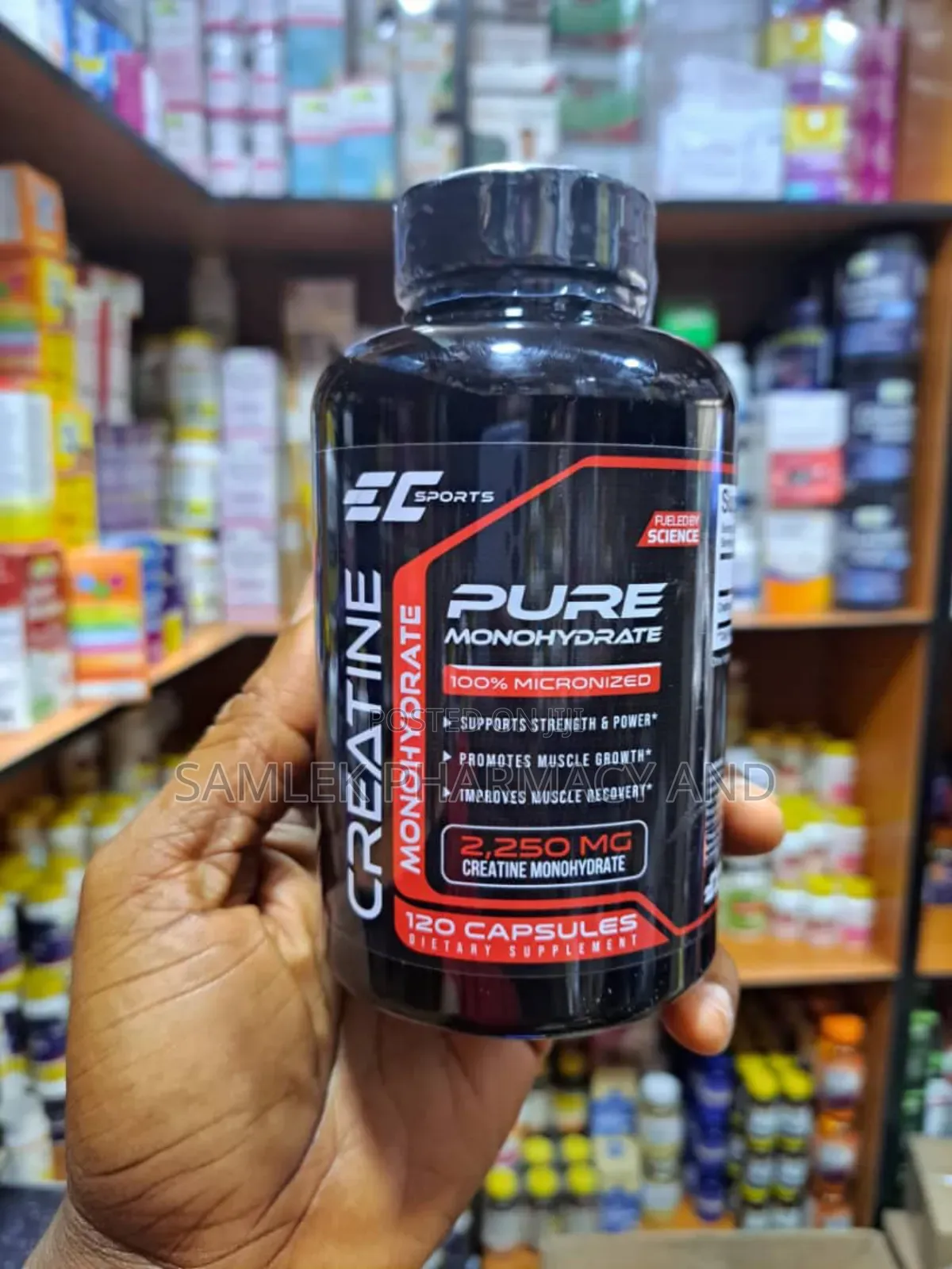 Ec Pure Creatine Monohydrate 2,250mg- 120capules