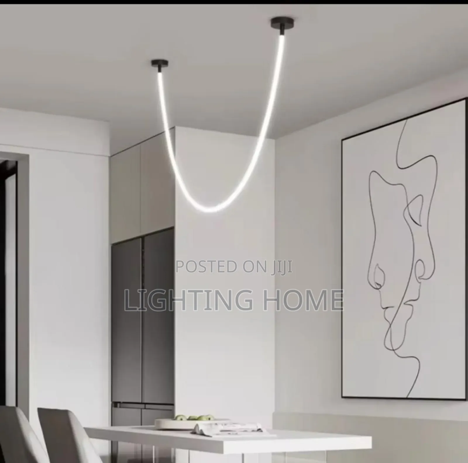 Single Silicone Chandelier Light L3500mm