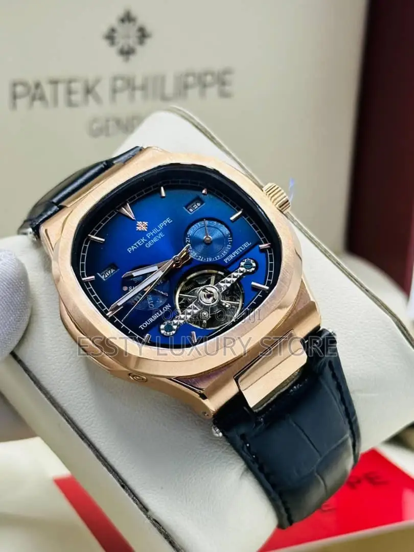 Automatic Patek Philippe Leather Wristwatch
