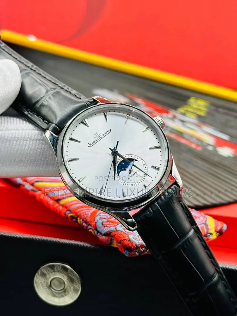 Automatic Jaeger - Lecoultre Leather Wristwatch