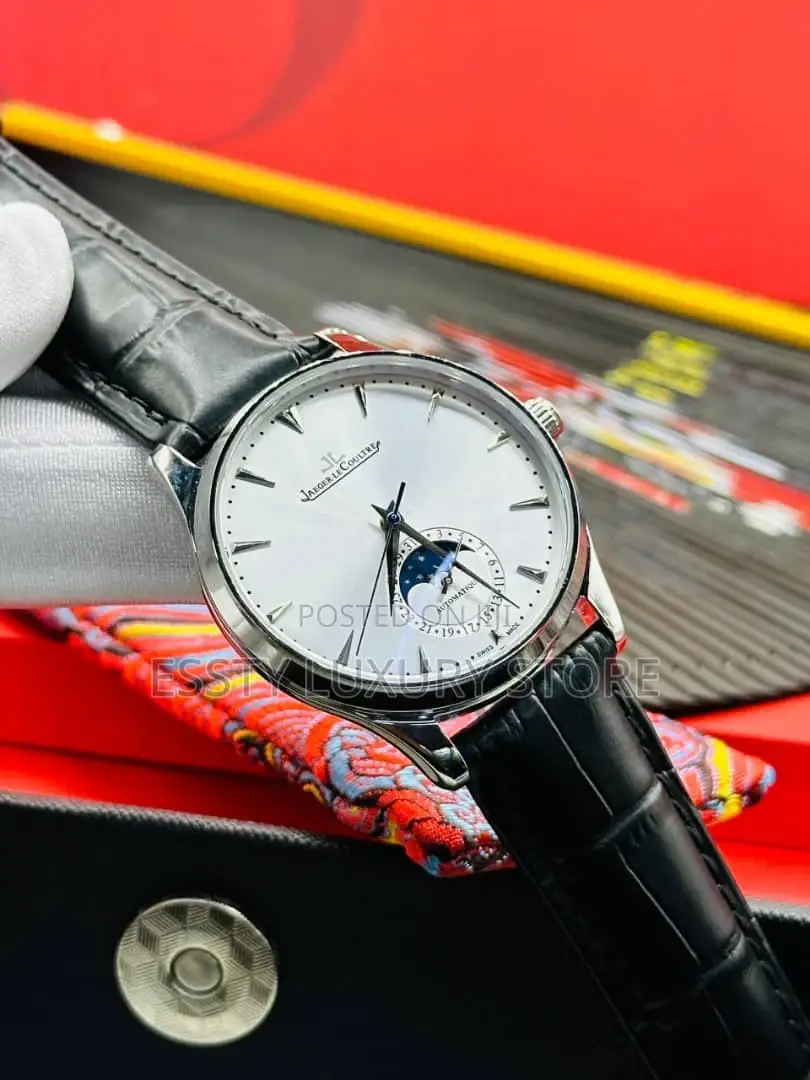 Automatic Jaeger - Lecoultre Leather Wristwatch