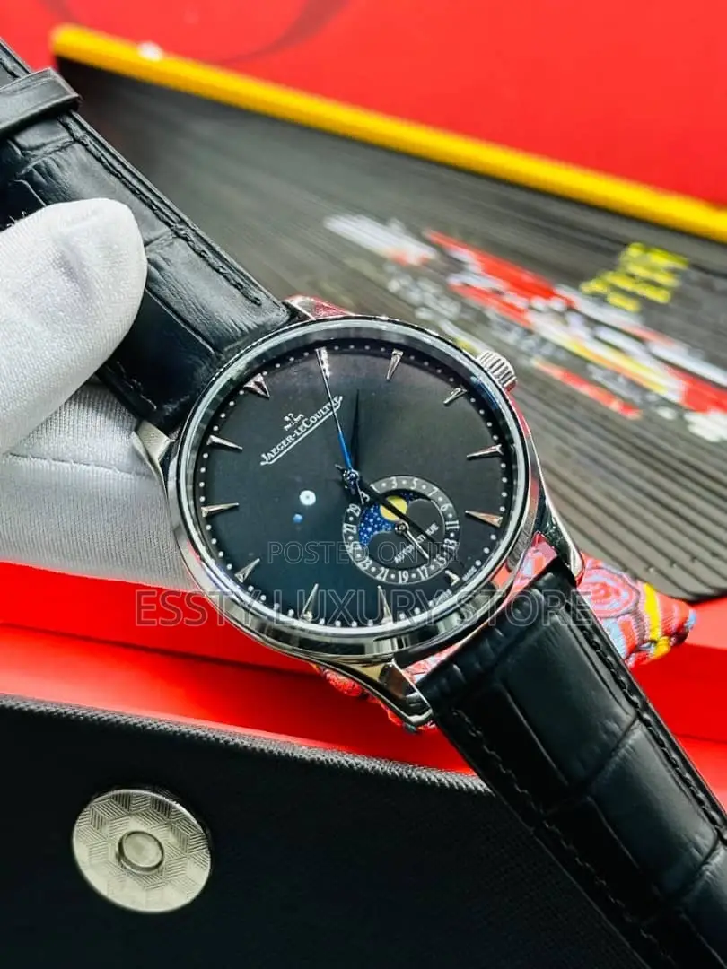 Automatic Jaeger - Lecoultre Leather Wristwatch
