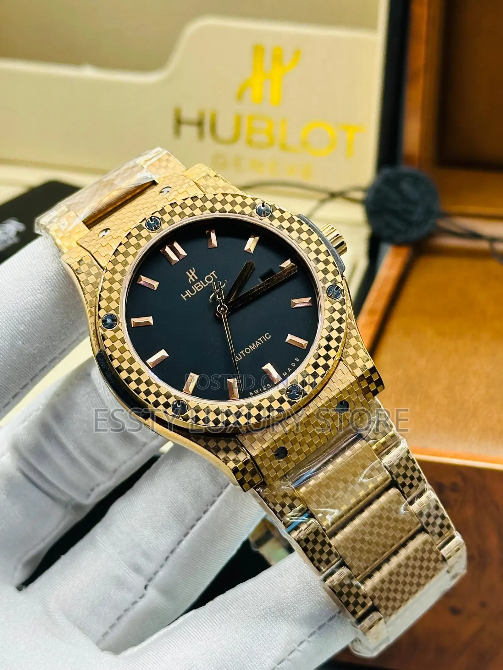 Automatic Luxury Hublot Chain Wristwatch