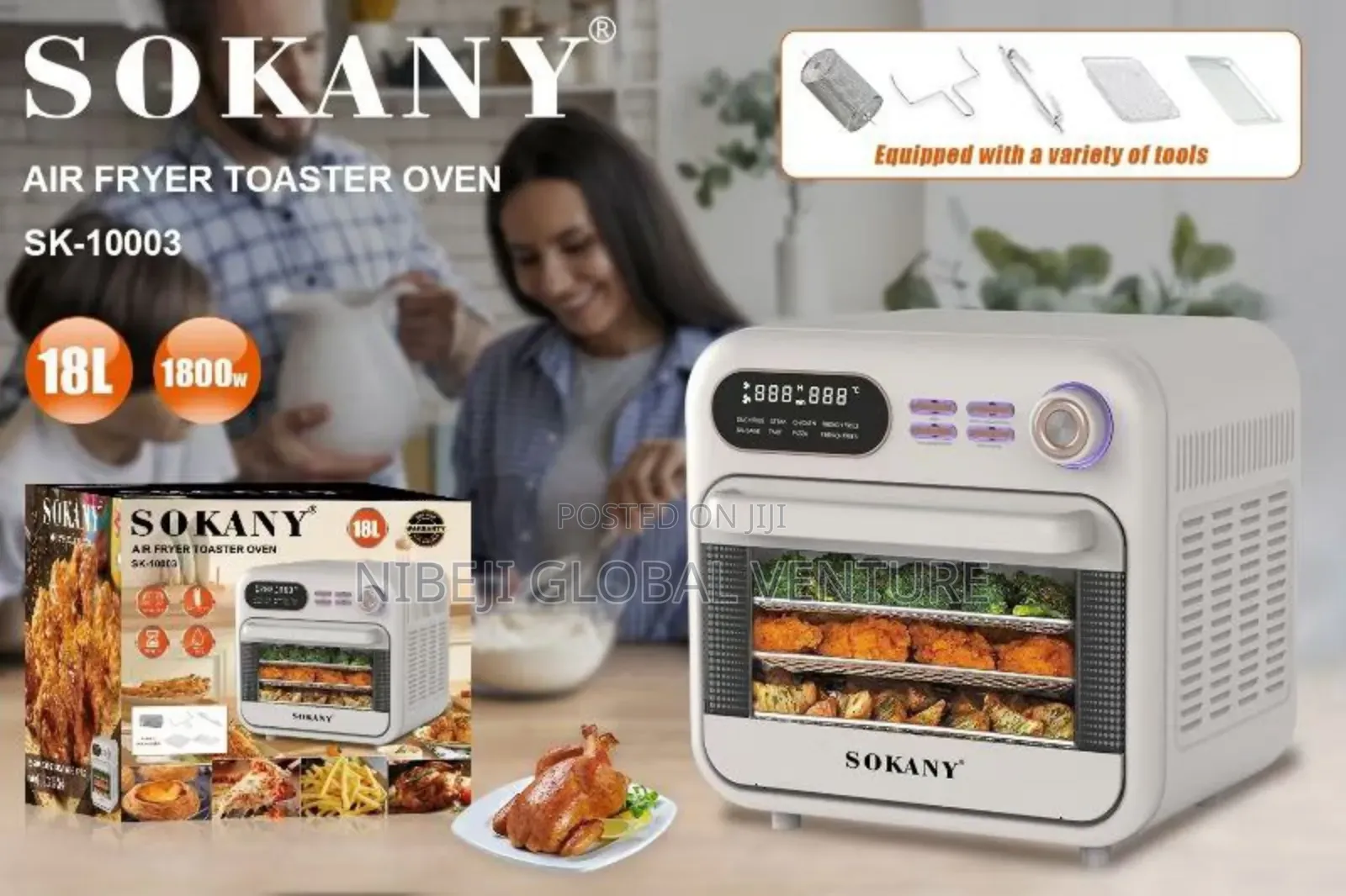 18 Liters Sokanny Standard Oven and Toaster