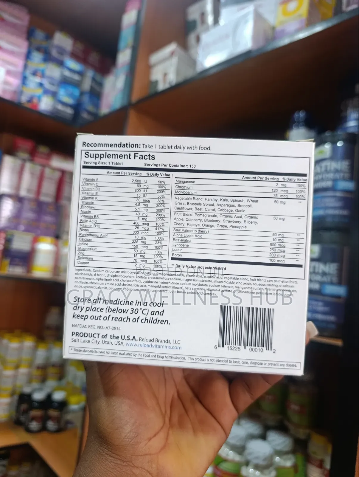 Reload Men 50+ 150 Tablets
