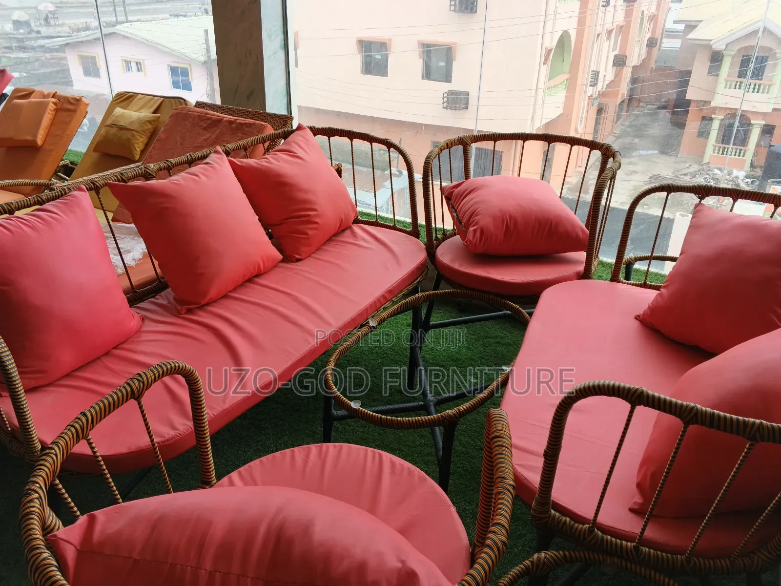 Golden Designed Chair by 7 Seaters