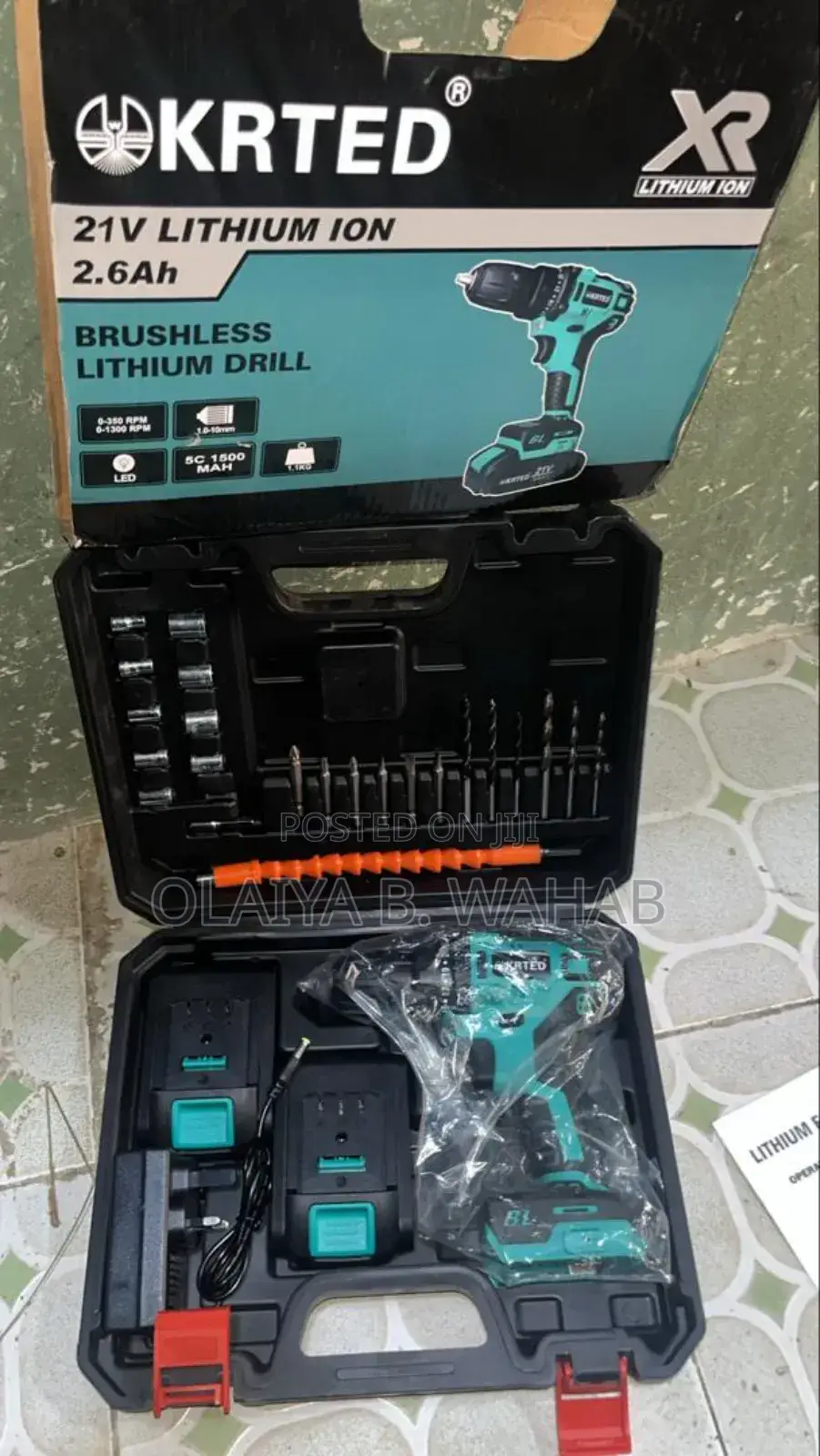 Krted 21v Cordless Drill Kit – Brushless Complete Set