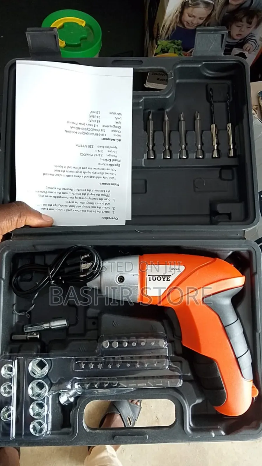 Rechargeable Cordless Screwdriver 45pcs