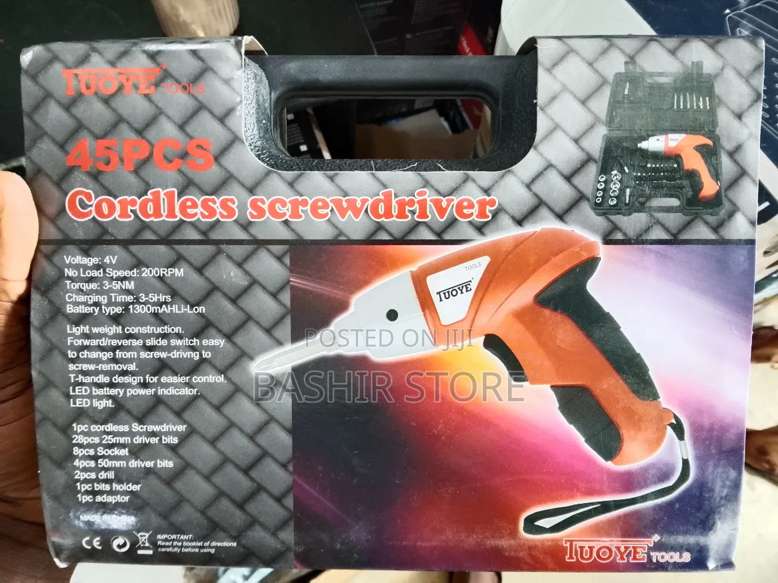 Rechargeable Cordless Screwdriver 45pcs