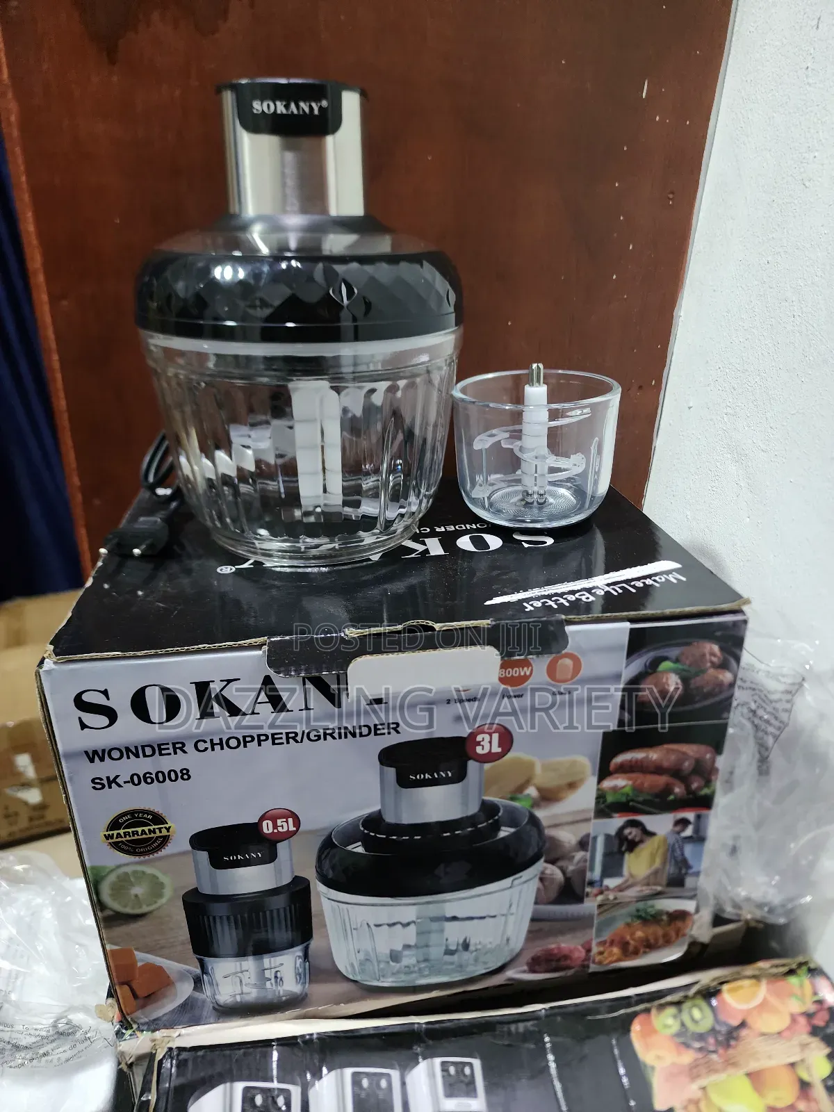 Sokany 2in1 Wonder Chopper/Grinder/Food Processor