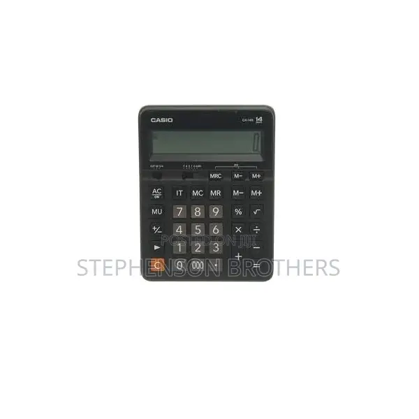 Casio Practical Desktop Calculator,14 Digits – Black Gx-14 Bk