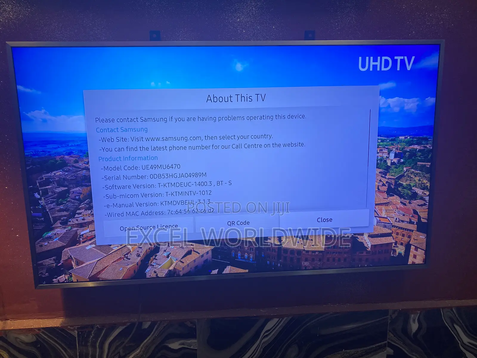 Luxury 49” Samsung Uhd Smart Tv Series 6 With Active Bluetooth