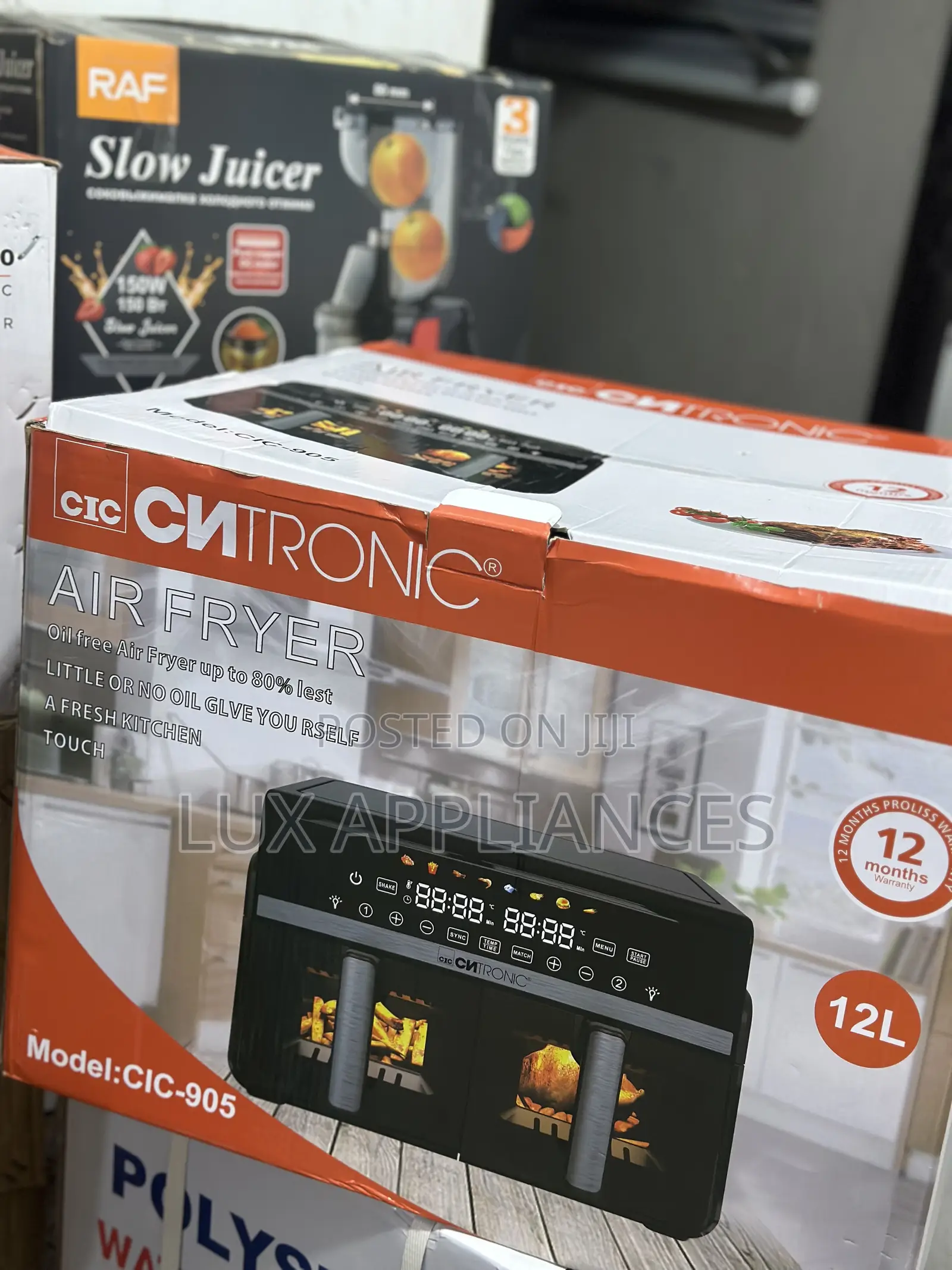 Cic Clean 12l Double Handle Air Fryer